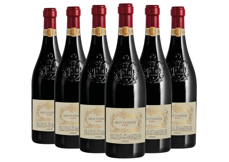 Veneto IGT Rosso Gran Passione 2022 Botter 6 bouteilles de 0,75 ℓ
