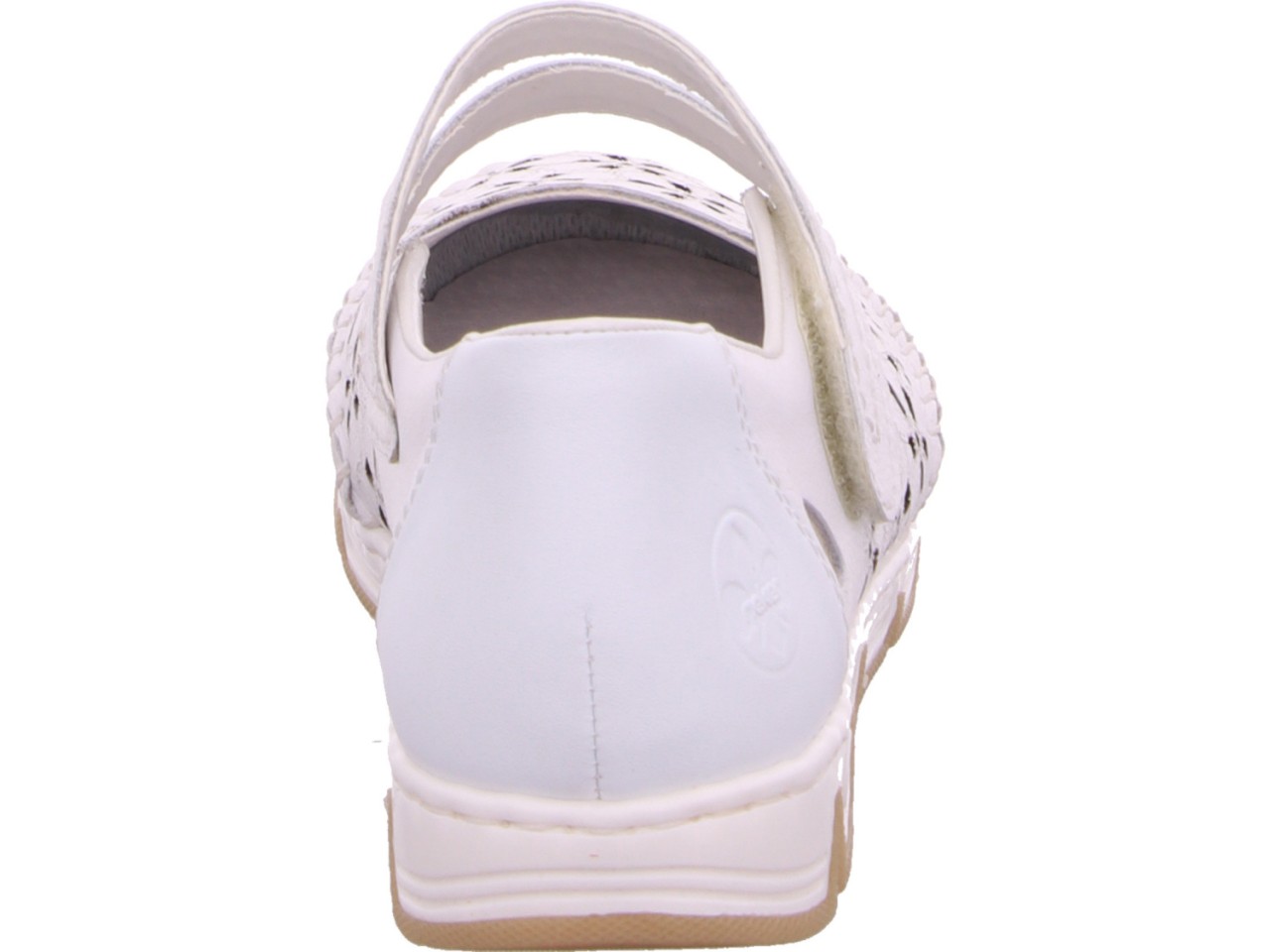 RIEKER Sportliche Slipper weiss