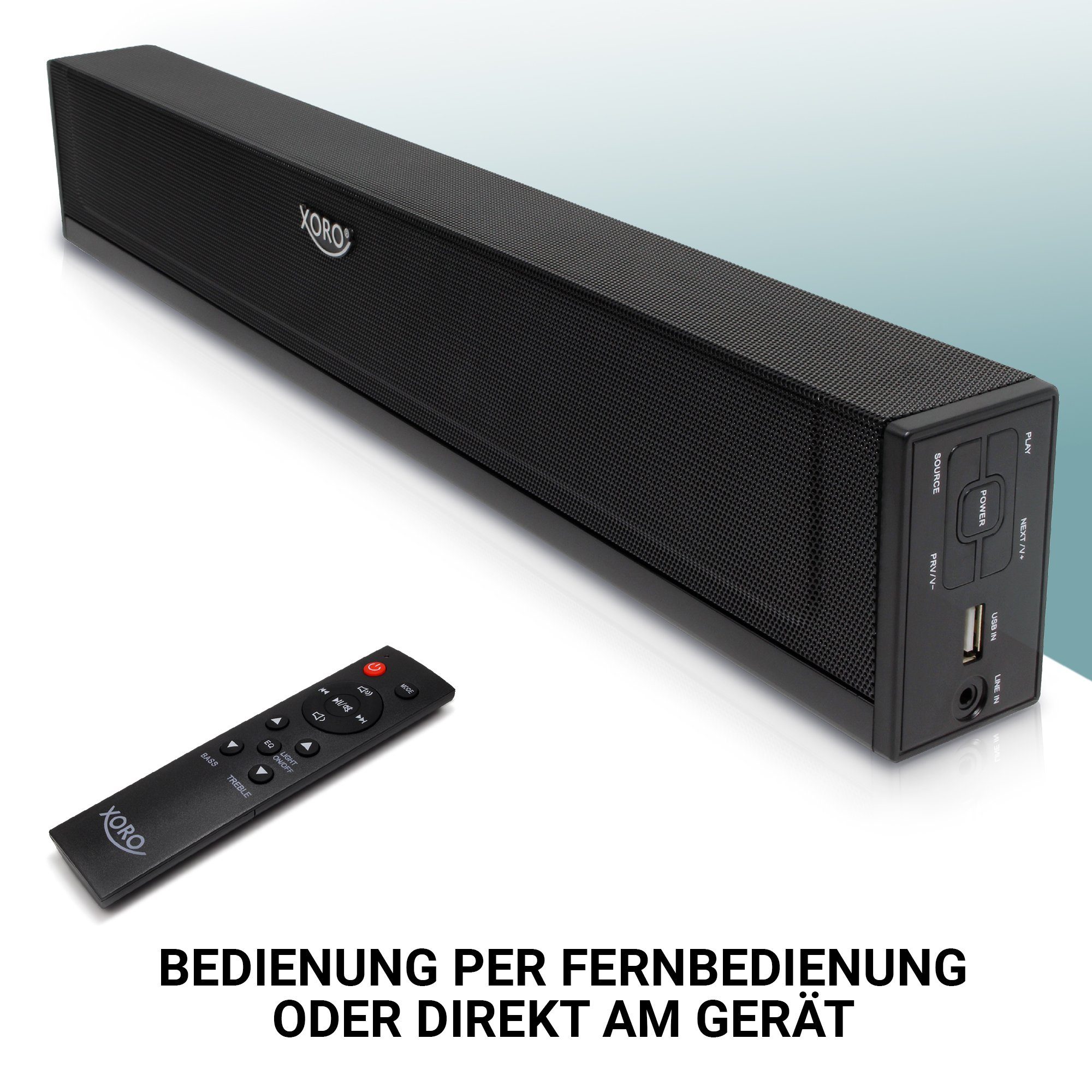 Xoro Xoro Soundbar HSB50 V2 Bluetooth Speaker MP3 fähige USB Schnittstelle Soundbar