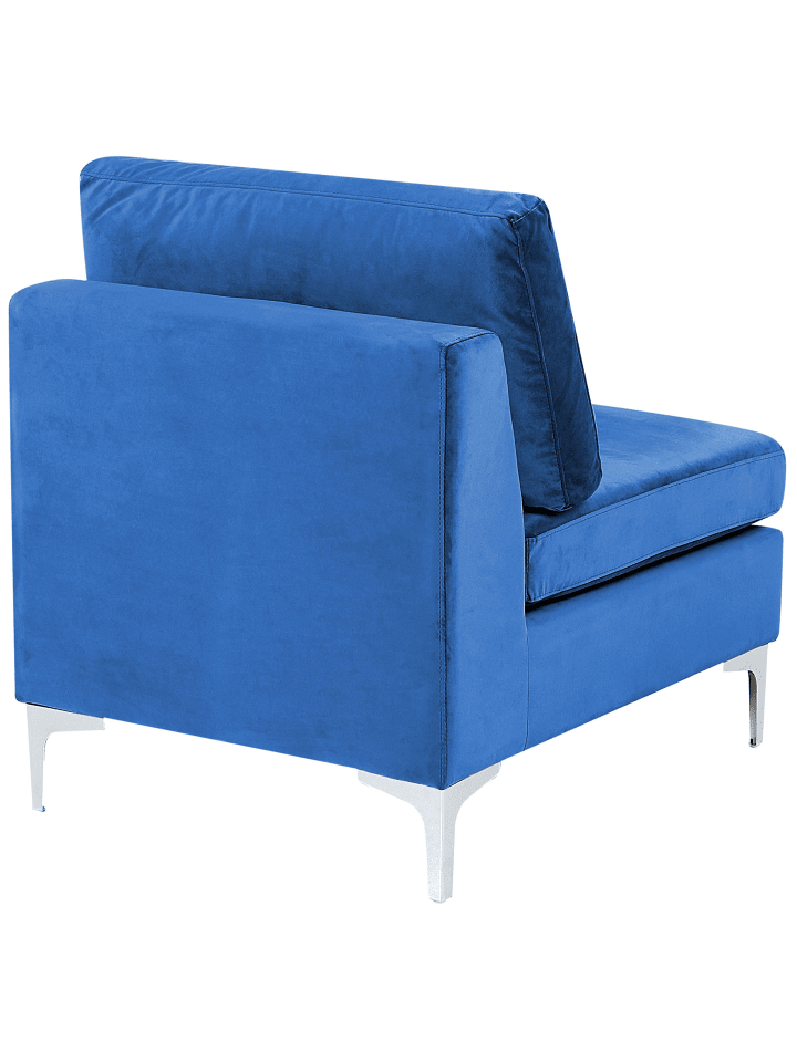 Beliani 2-tlg U-förmiges Sofa EVJA in Blau günstig kaufen onesize
