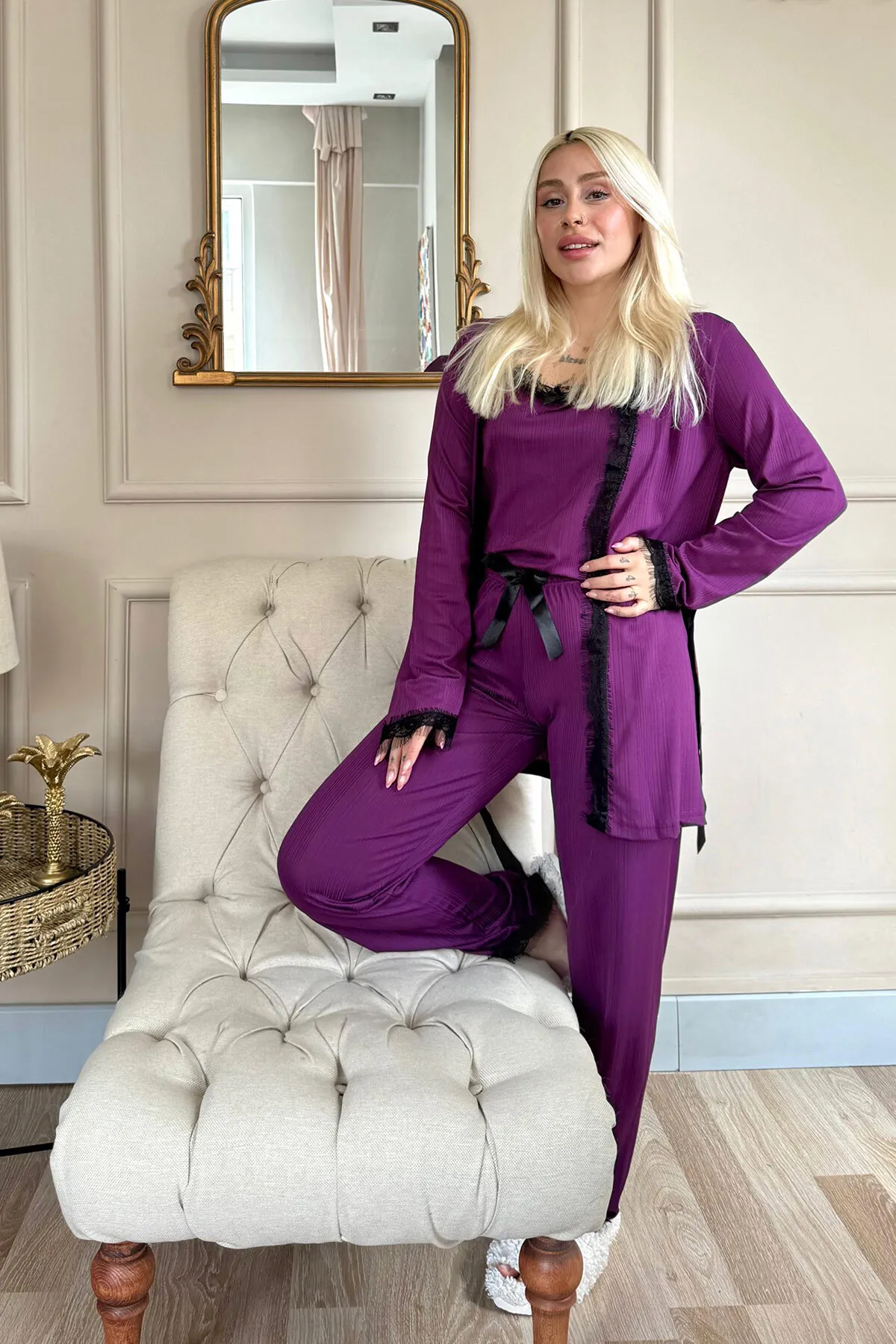 Pijamaevi  Pyjama set - Schwarz - Muster