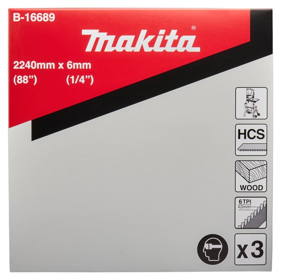 Makita Zubehör B-16689 Sägeblatt 6 mm Holz LB1200F