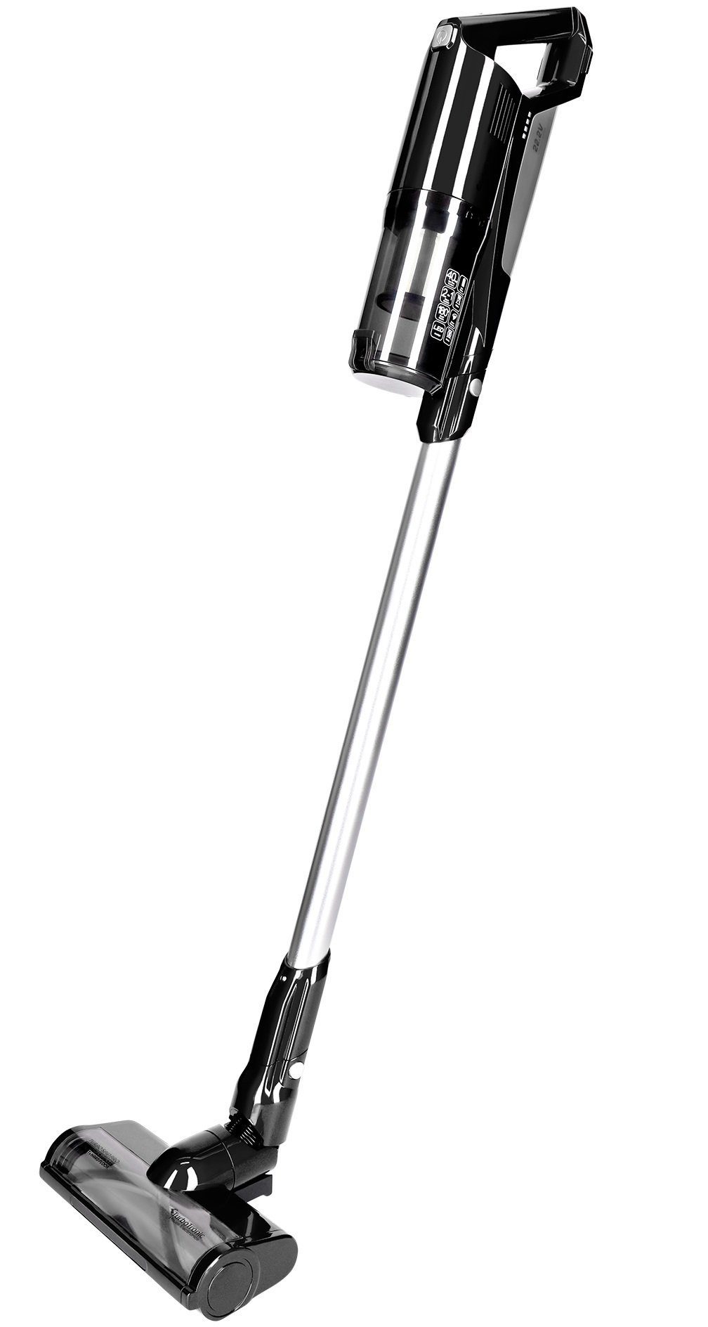 TurboTronic by Z-Line Akku-Hand-und Stielstaubsauger 2 in1 Handstaubsauger, 120 W, beutellos, beutelloser Akku-Staubsauger, kabellos mit Wandhalterung und LED-Licht