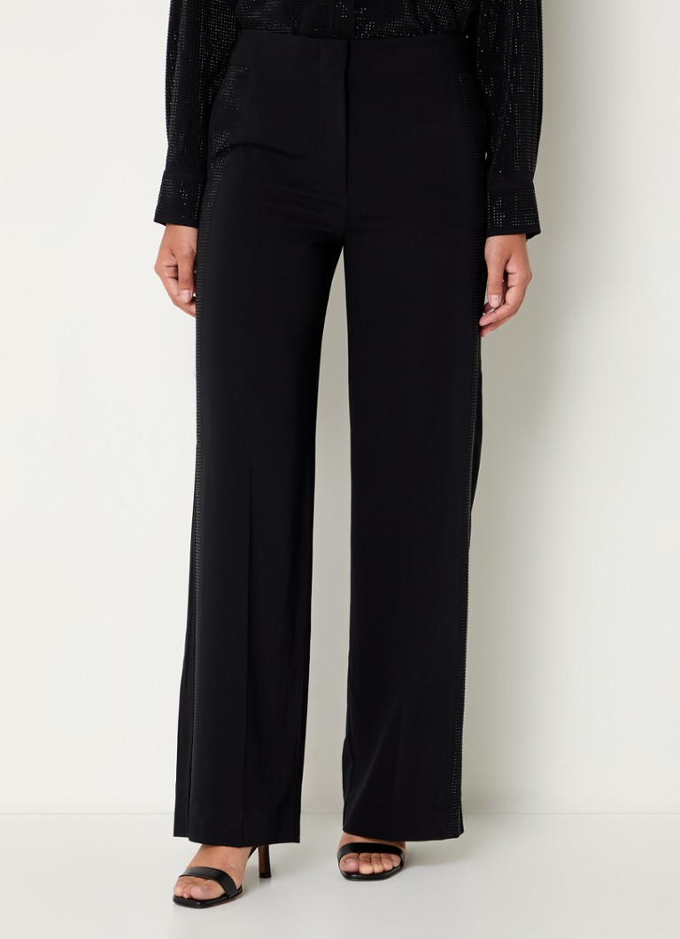 Pantalon Mos Mosh Lusan taille haute coupe droite avec clous