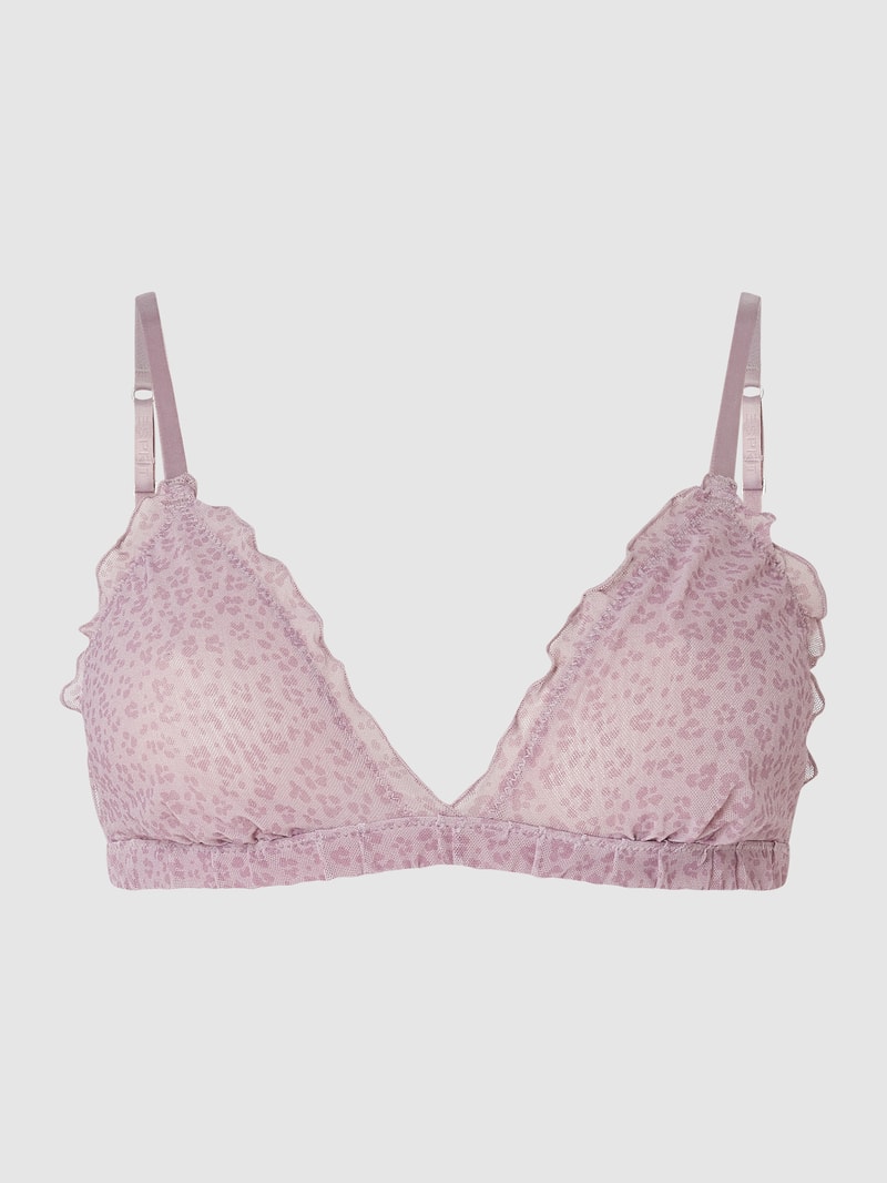Triangel-BH mit Alllover-Muster Modell 'Dekota' in flieder