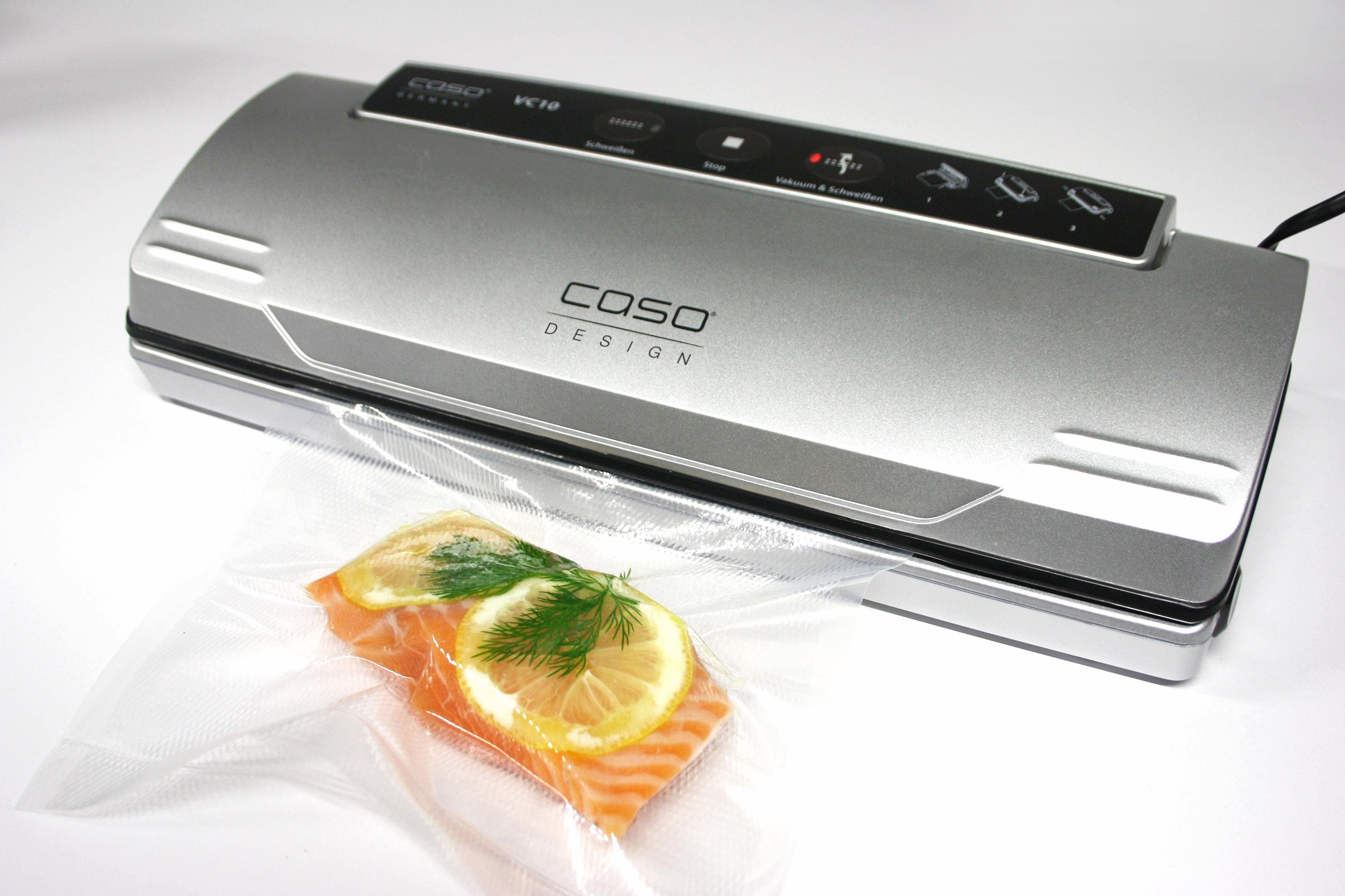 Caso Vakuumierer VC10, Rollenbreite 30 cm, 110W, inkl. 10 Profi-Beutel, separate Schweißfunktion