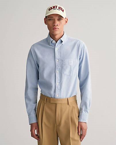 GANT Herren Hemd aus Baumwolle BRUSHED OXFORD SHIRT Regular Fit Langarm
