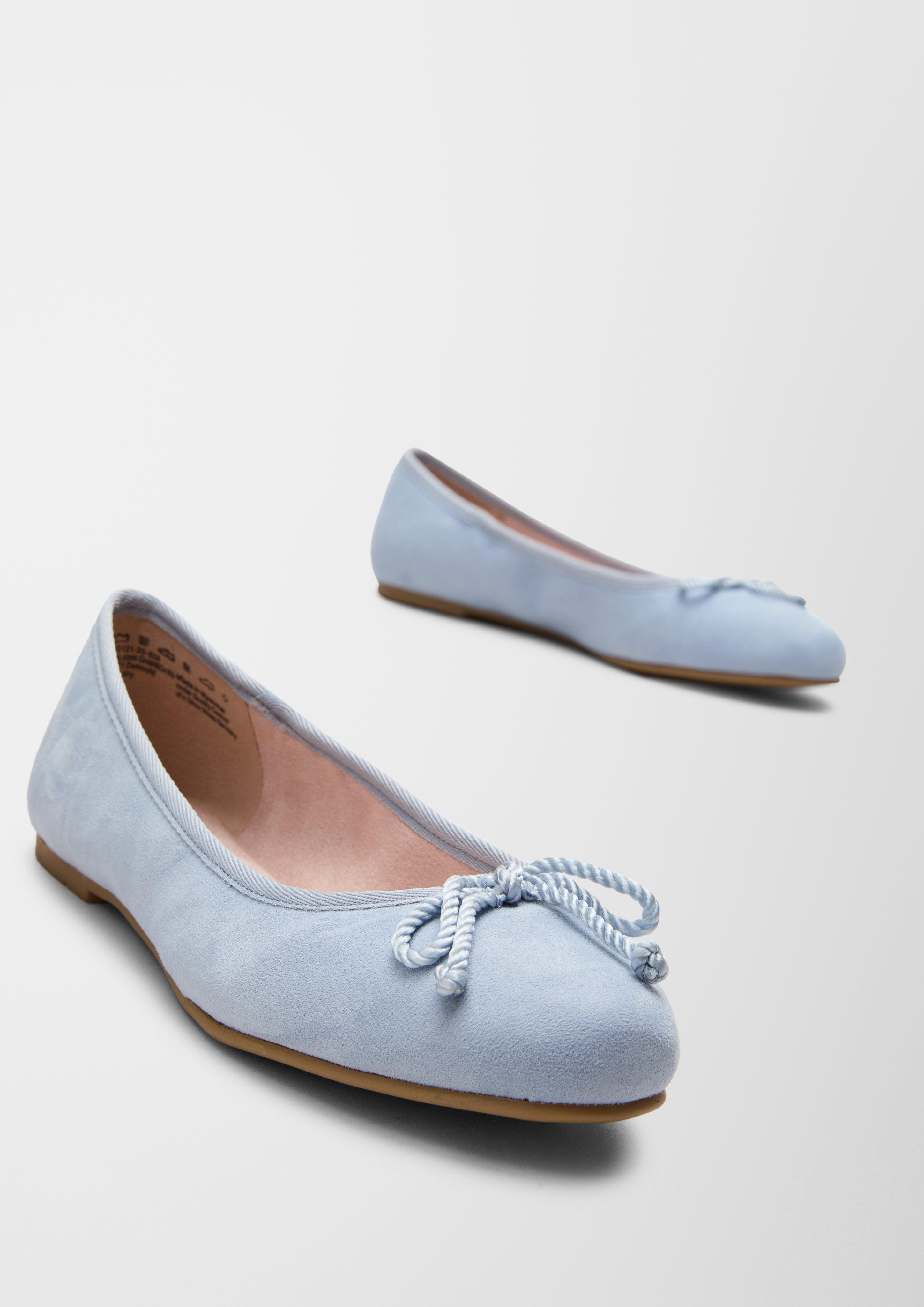Ballerinas aus Lederimitat  6007387-804