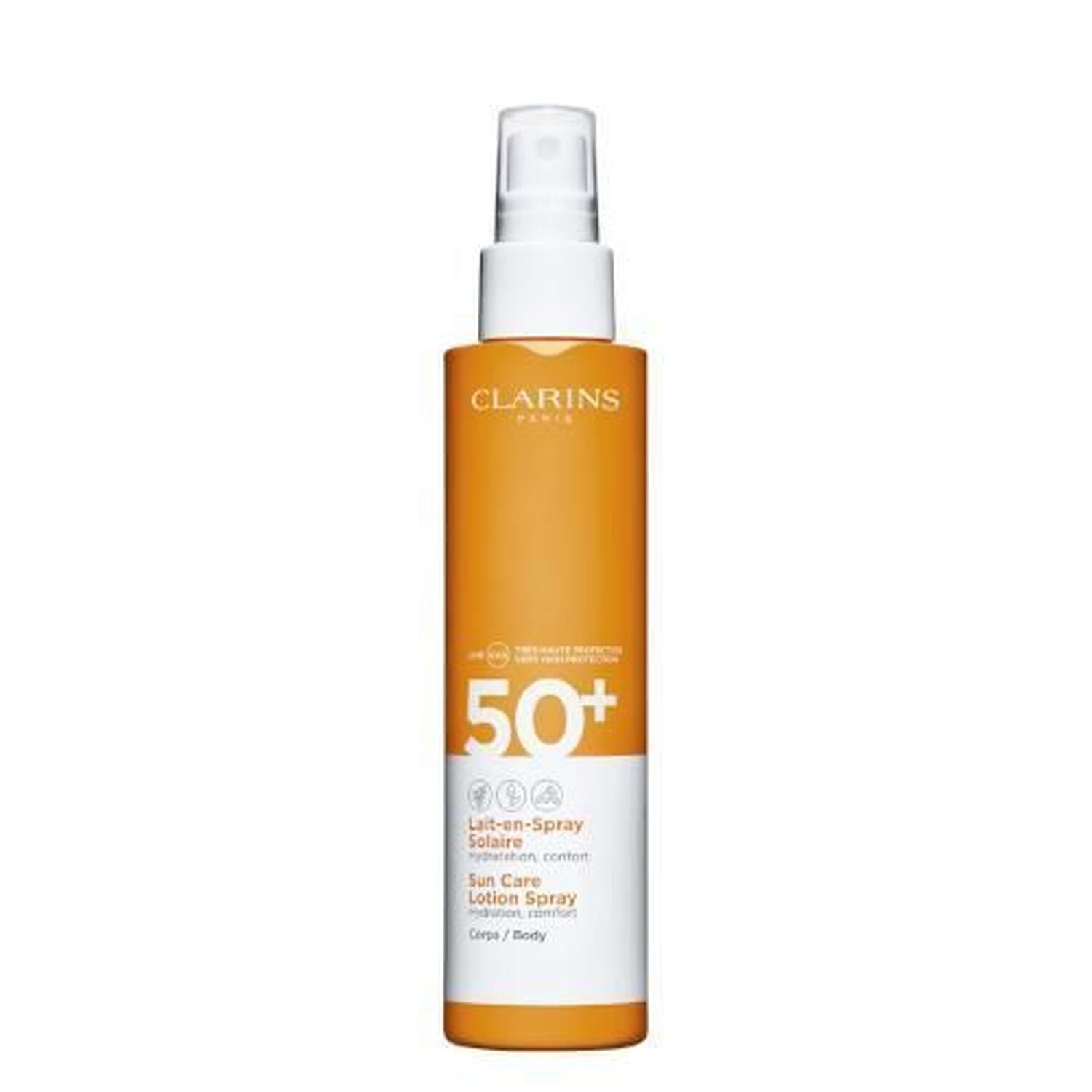 Clarins Lait en Spray SPF50+ Protection Solaire Corps