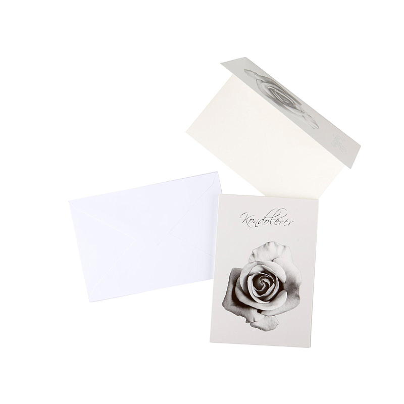 Kort kondolanse, rose