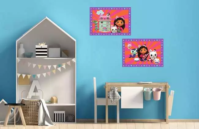CreArt Gabby's Dollhouse - Malen nach Zahlen für Kinder ab 5 Jahren