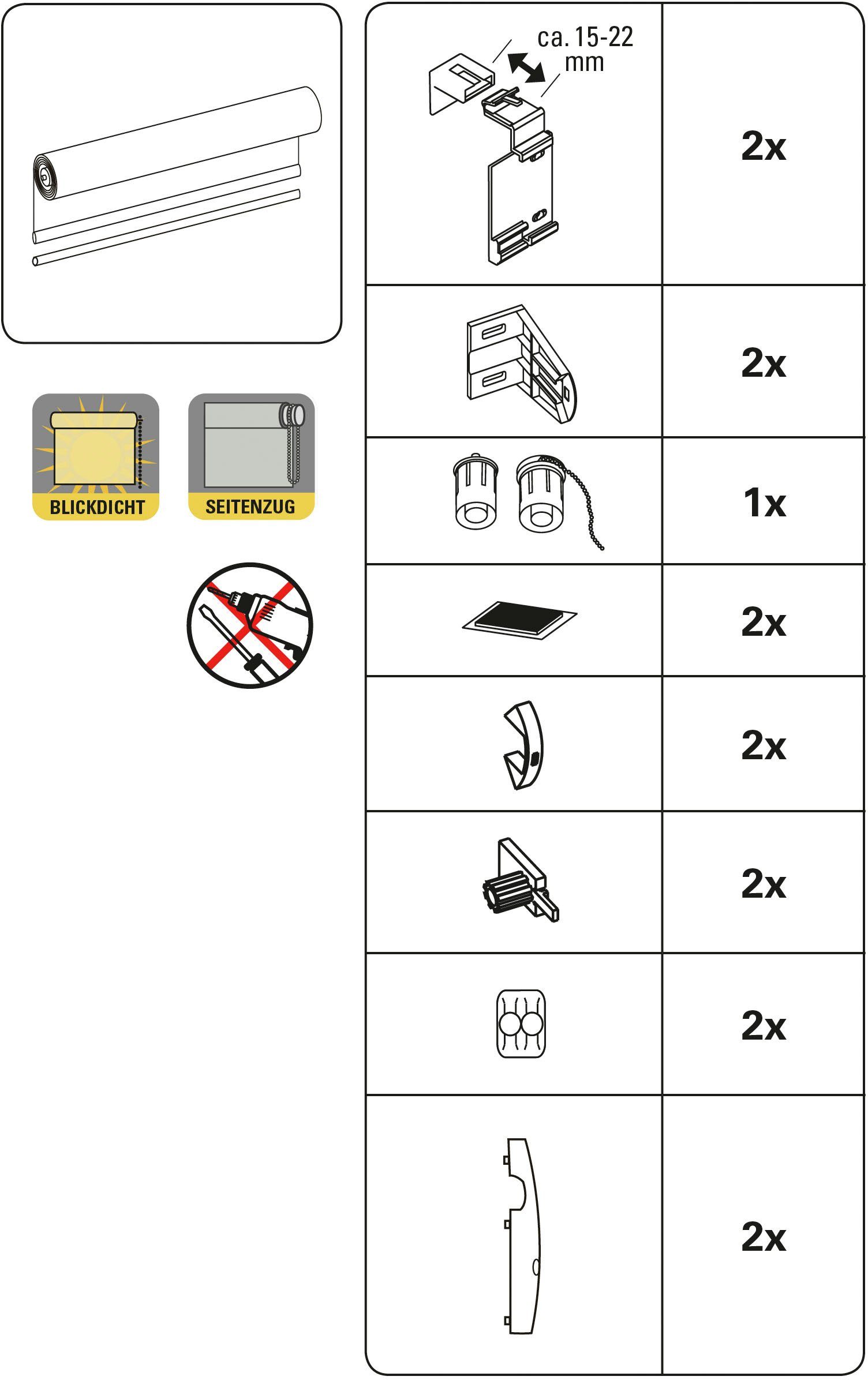 Seitenzugrollo EASYFIX Rollo, GARDINIA, blickdicht, ohne Bohren, Klemmfix, mit Scandinavian Motiv