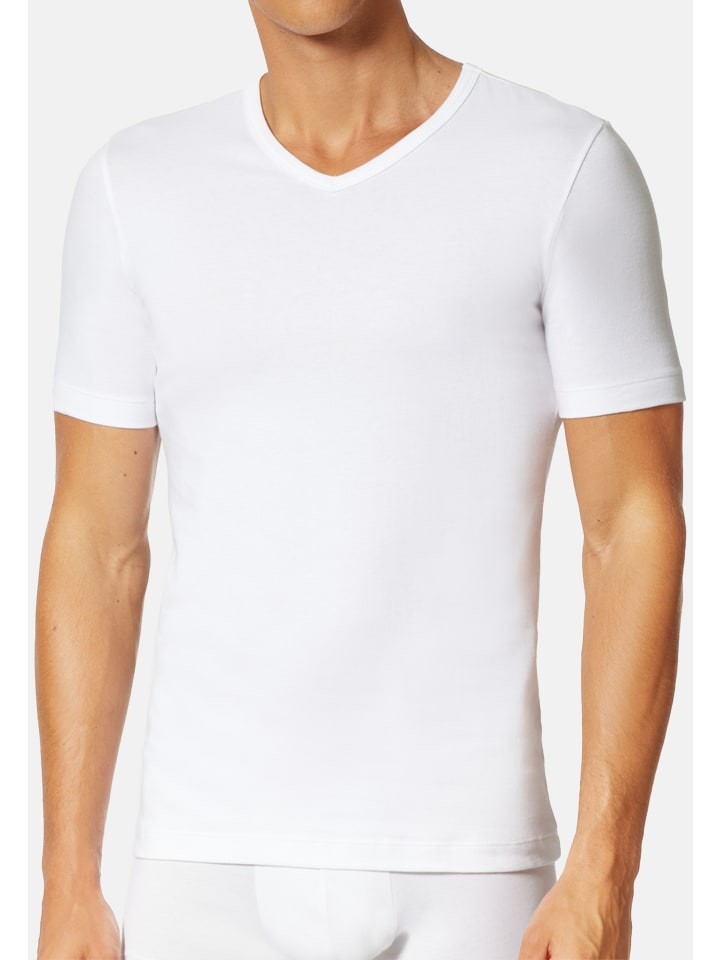 UNCOVER BY SCHIESSER Unterhemd / Shirt Kurzarm Basic in Weiß günstig kaufen