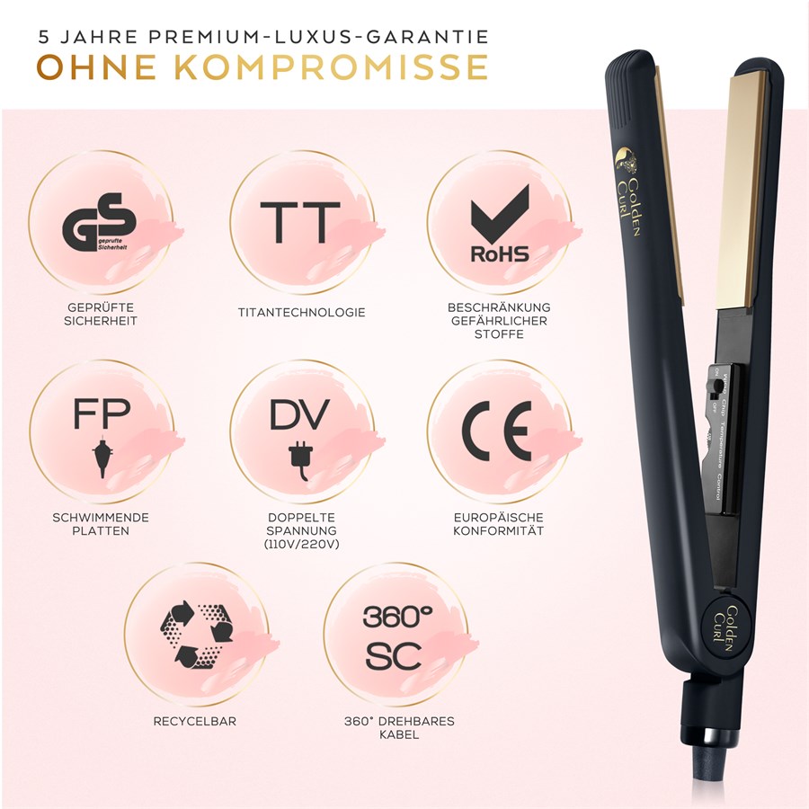 The Gold Titanium Plate Straightener