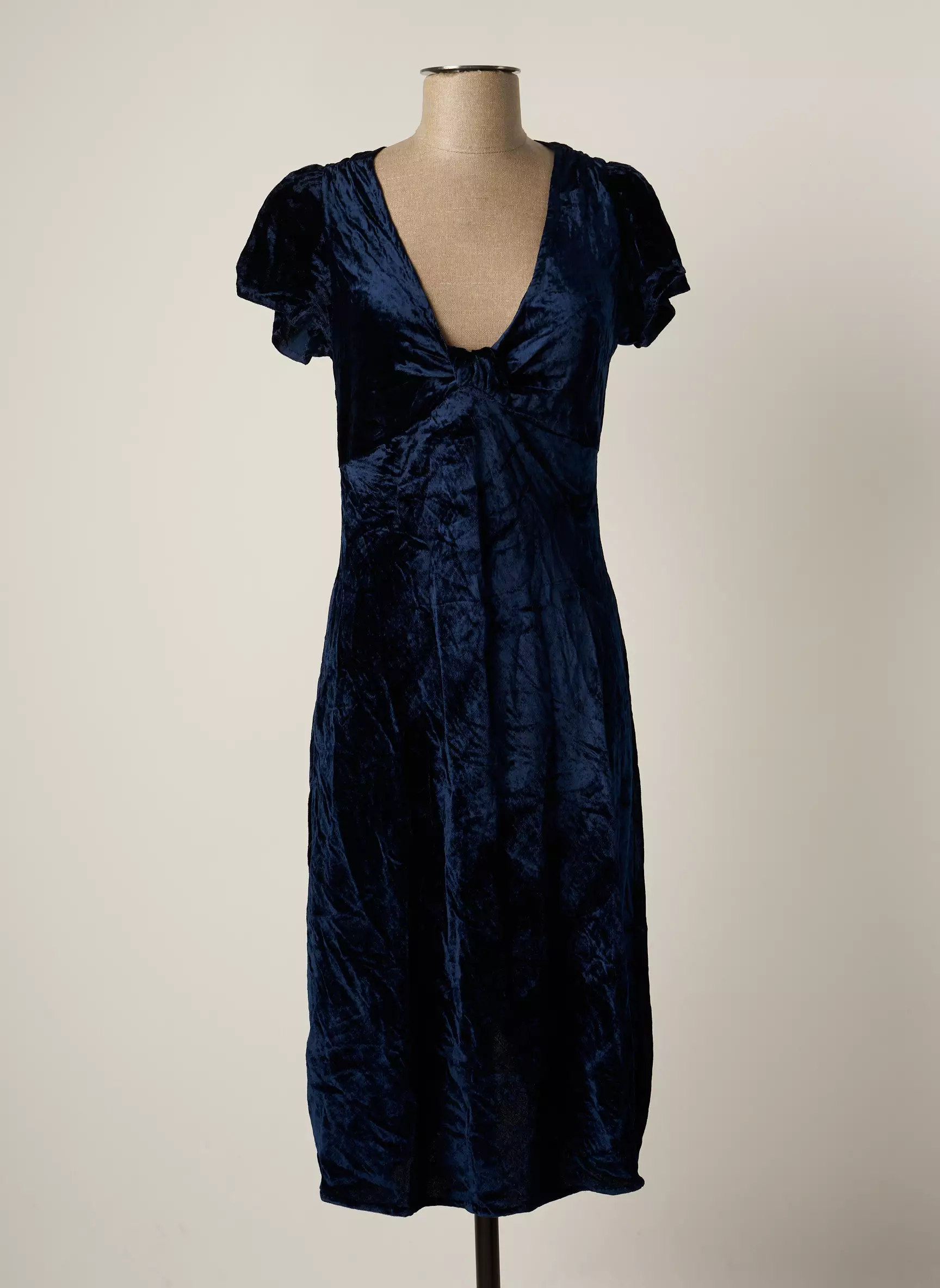 Mine De Rien Robes Mi Longues Femme couleur bleu