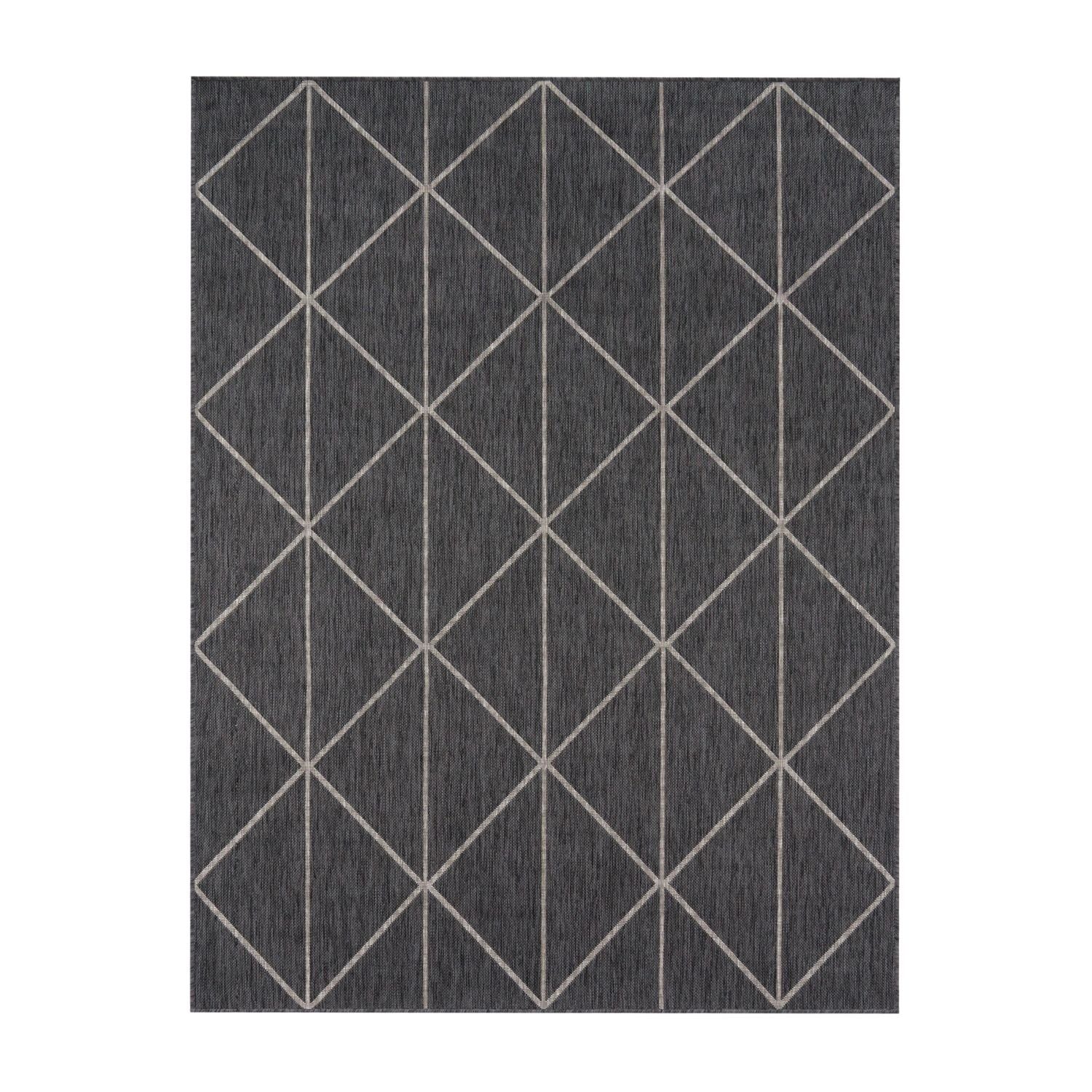 Outdoorteppich In-& Outdoorteppich Wetterfest Terrasse Küche Geometrisch, TT Home, rechteckig, Höhe: 4 mm
