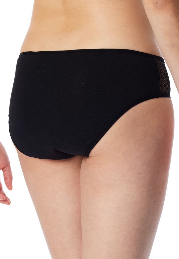 Periodenslip Spitze schwarz - Secret Care