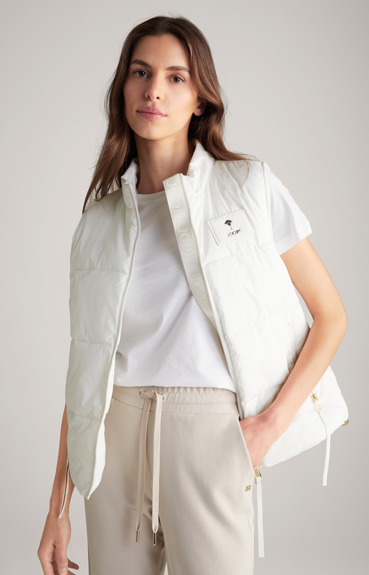 Steppweste in Offwhite
