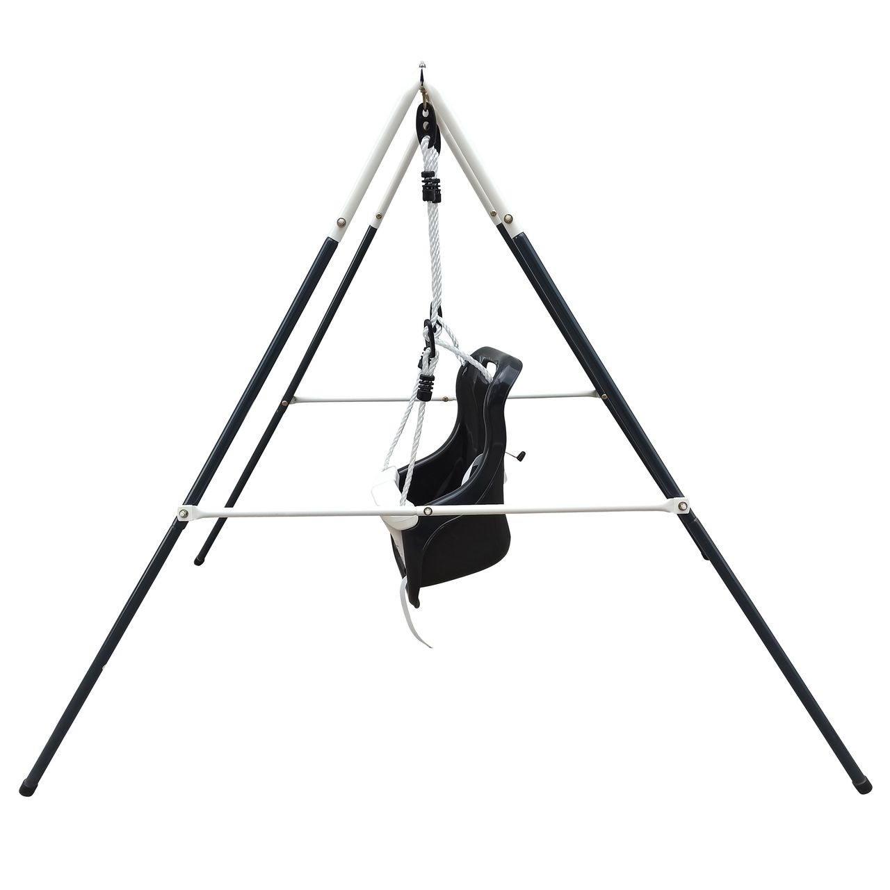 AXI Metall Babyschaukel mit Sitz Anthrazit/Creme