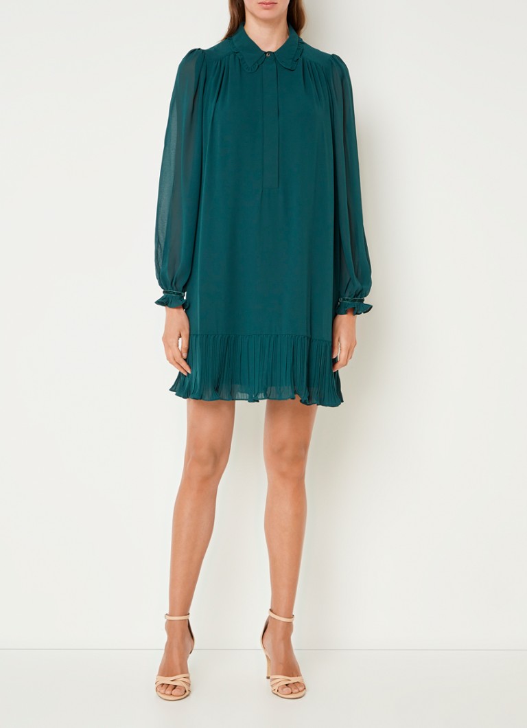 Rochie-tunică Phase Eight April cu volane semi-transparente