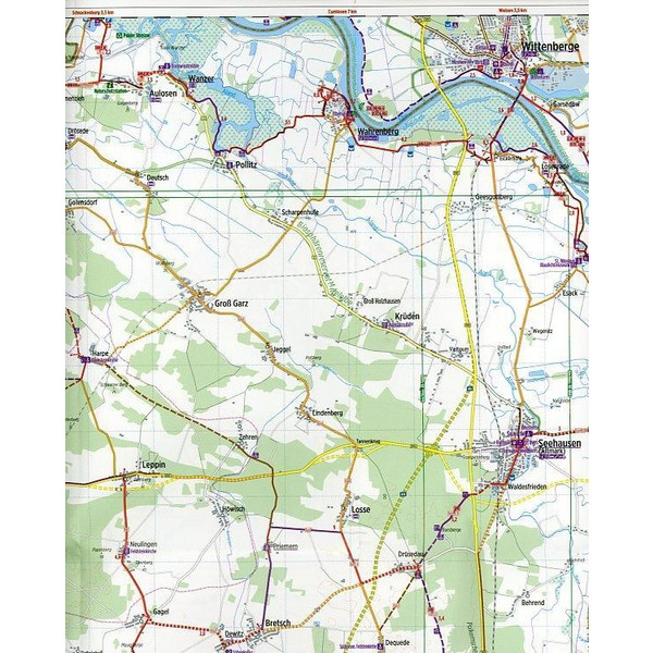 Bikeline Radkarte Deutschland Altmark Ost Stendal 1:75.000 - Fahrradkarte