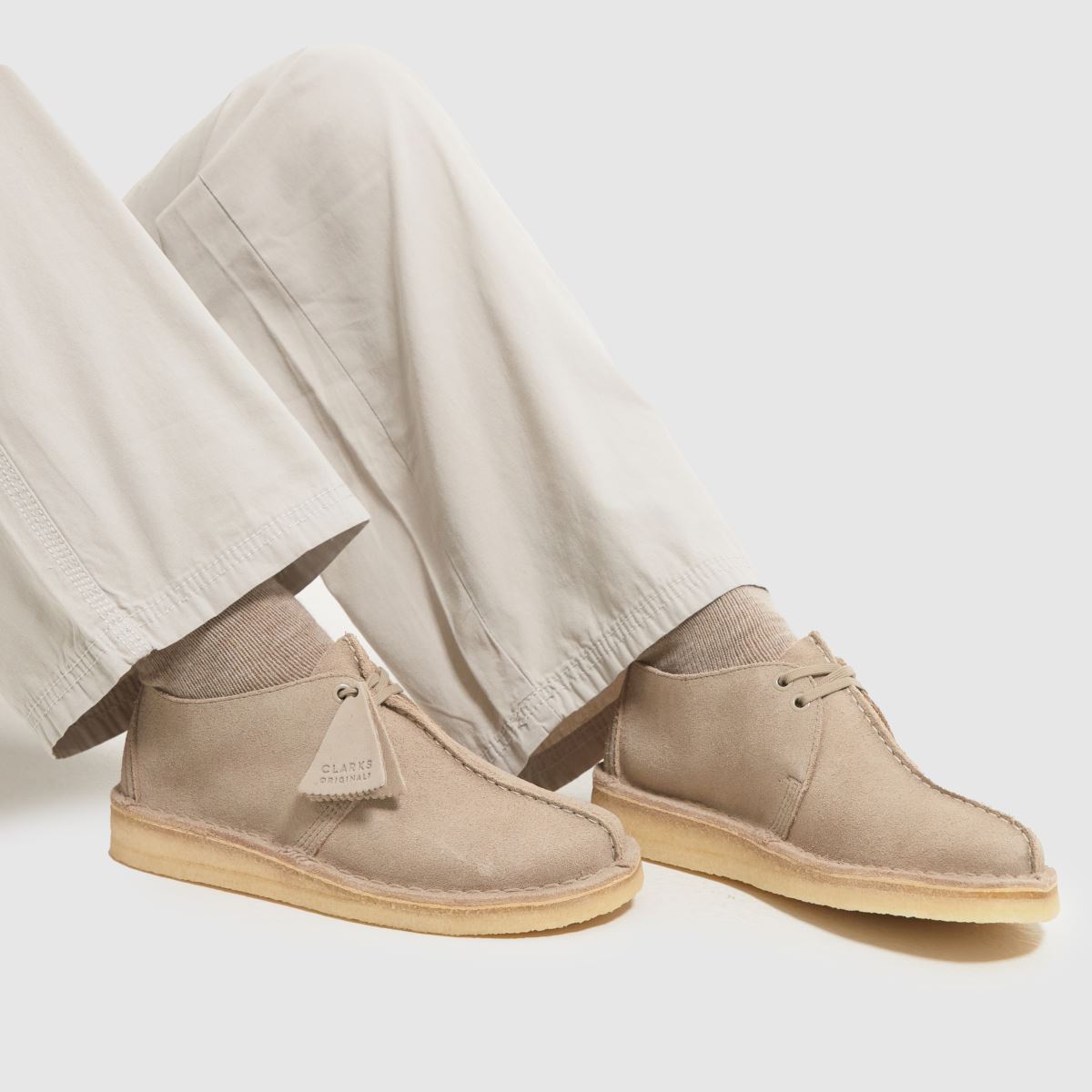 Clarks Originals – Desert Trek – Beige platta skor