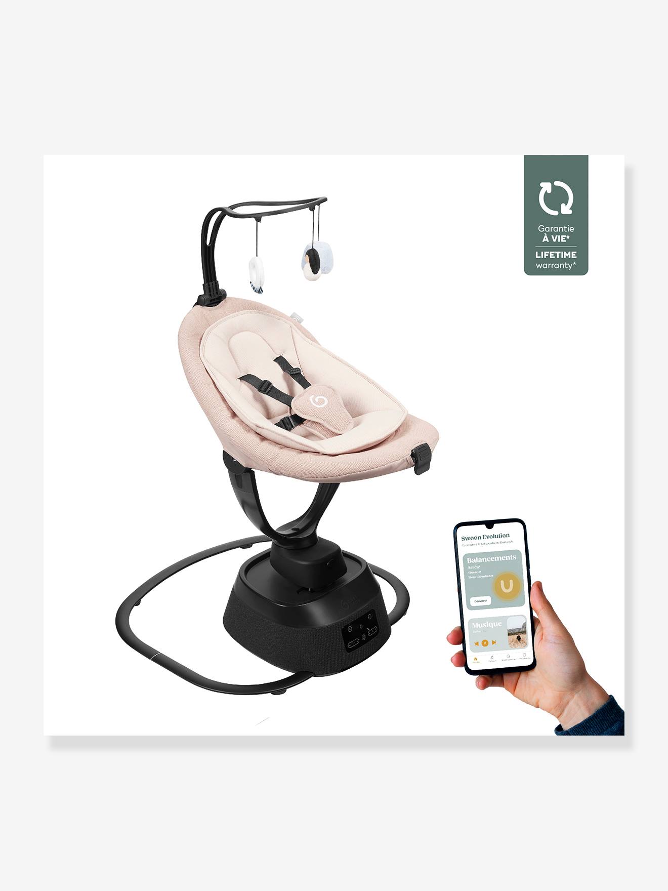 Babymoov Elektrische Babywippe Swoon Evolution Connect BABYMOOV - beige