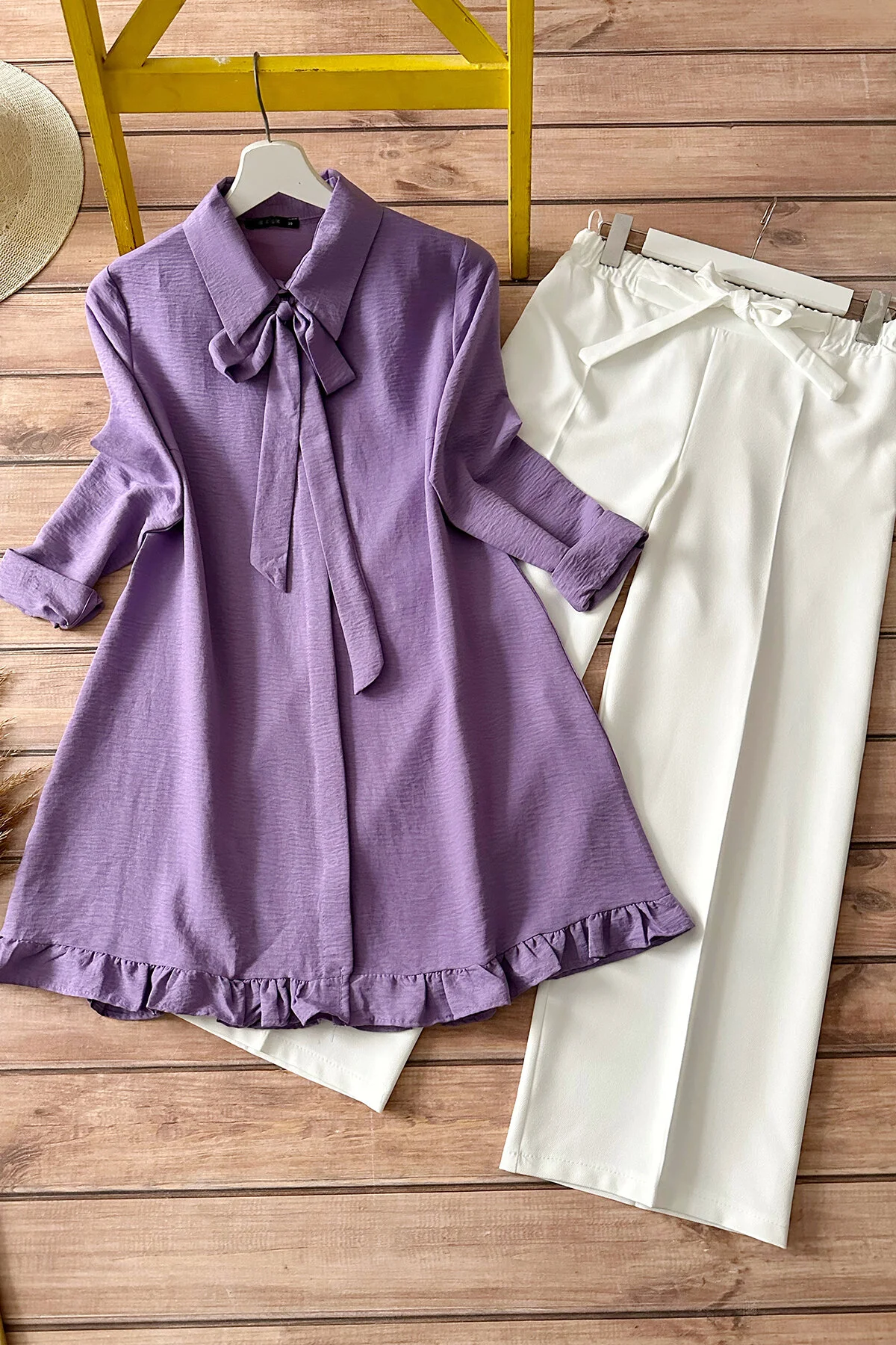 MODAQU  Zweiteiler - Lila - Regular Fit