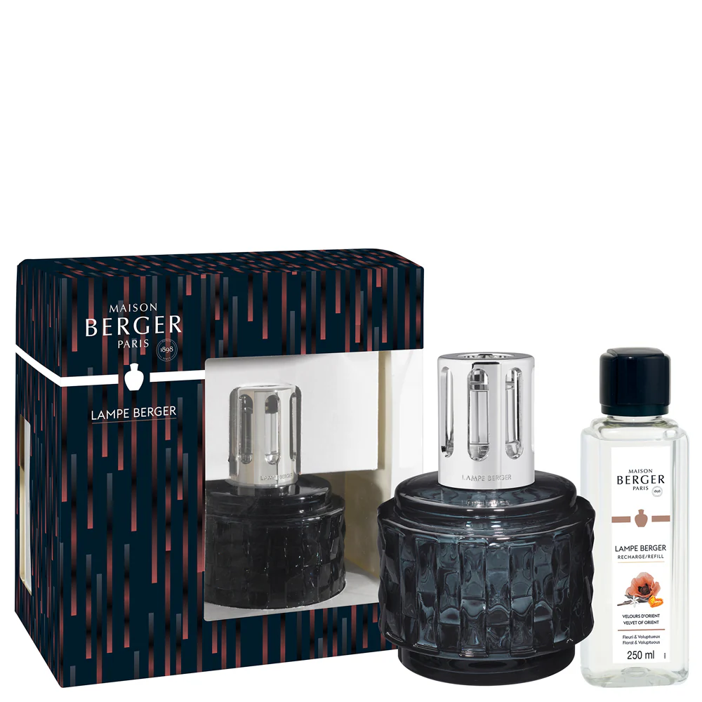 Lampe Cofanetto VARIATION Gris - Velours d'Orient - Lampeboks, Katalytisk lampe