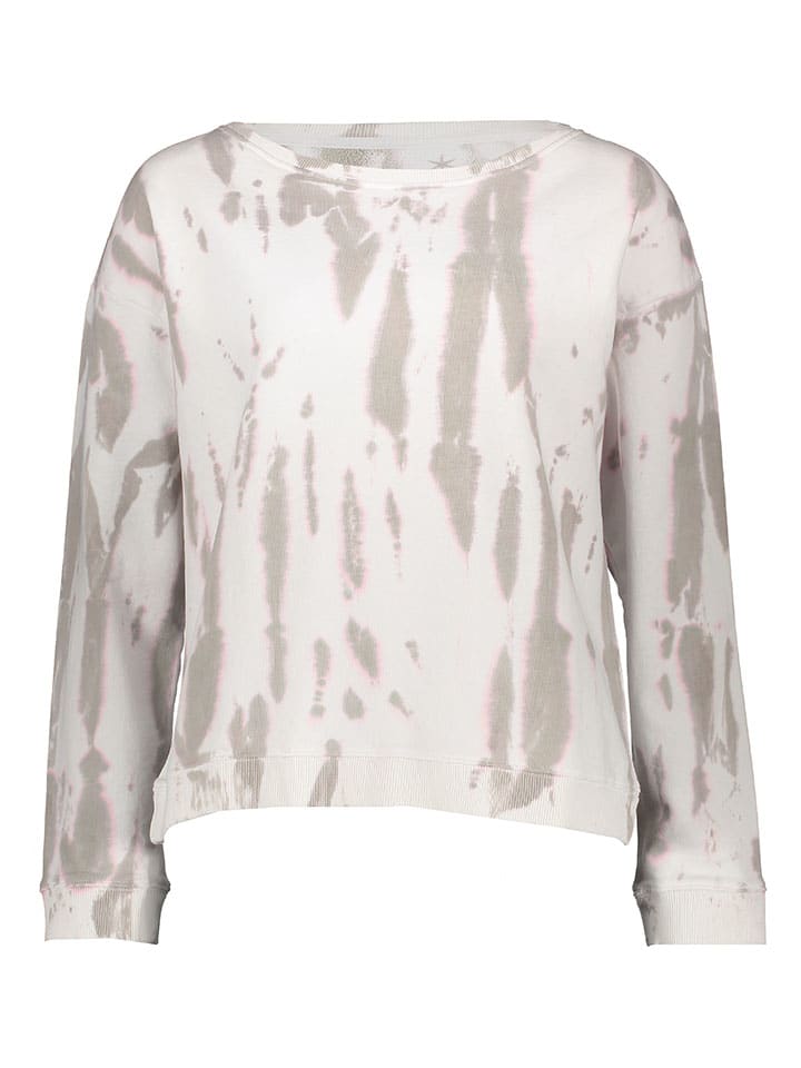 Juvia Sweatshirt in Weiß/ Taupe günstig kaufen