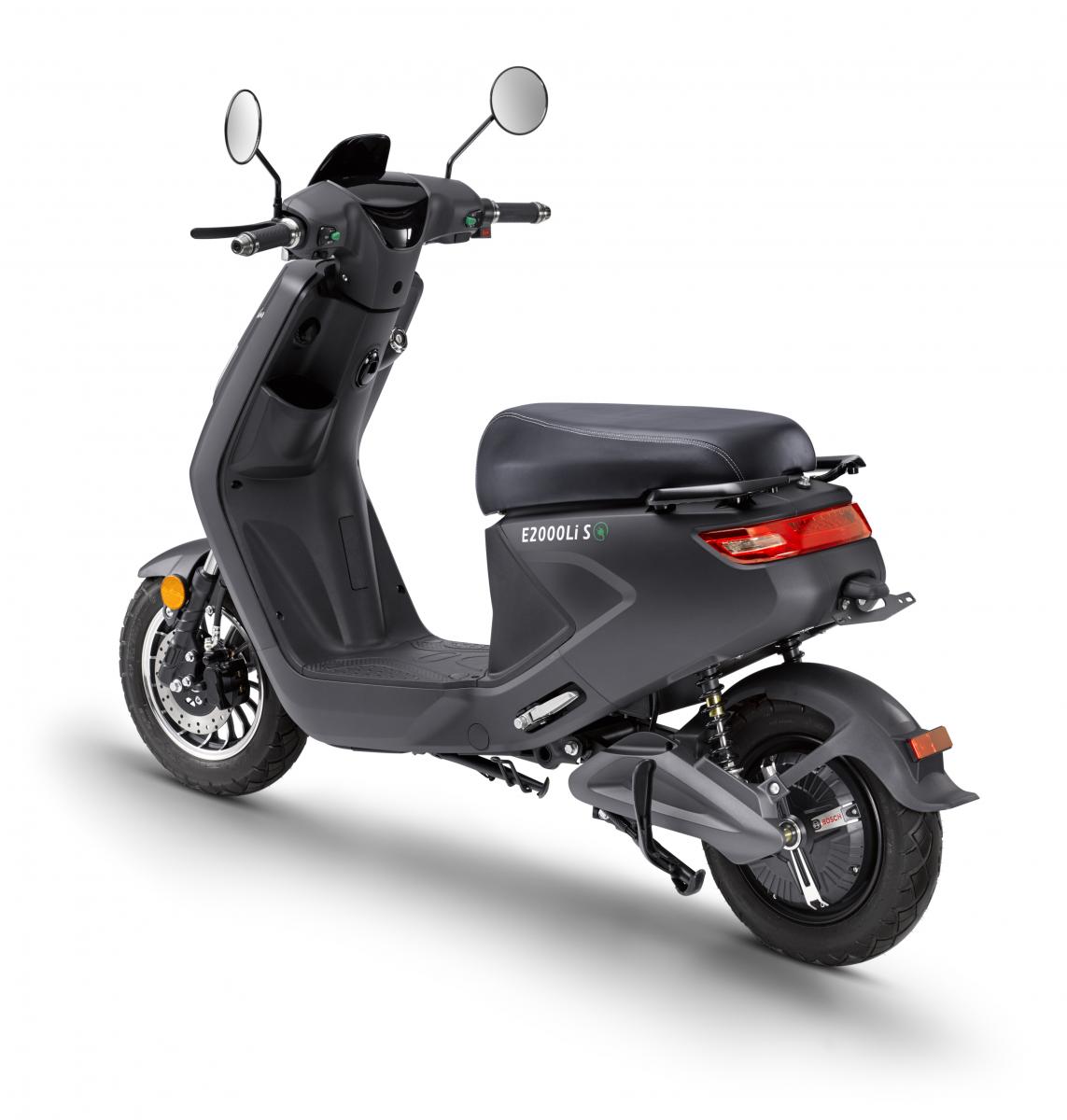 LuXXon E2000Li S Elektroroller mit 2000 Watt Bosch Motor (25 km/h)
