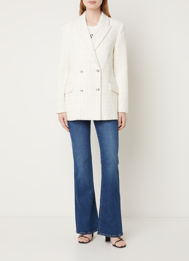 American bouclé cruzada cu bolsillos cu solapa Dante 6 Renoir