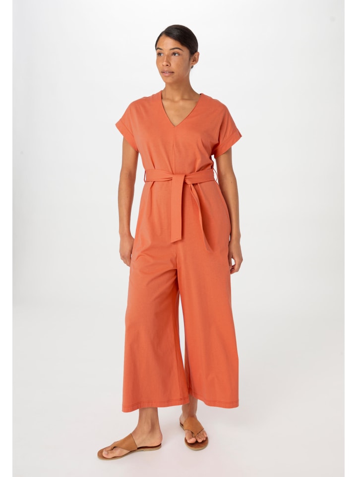 Hessnatur Jersey-Overall in papaya günstig kaufen 38