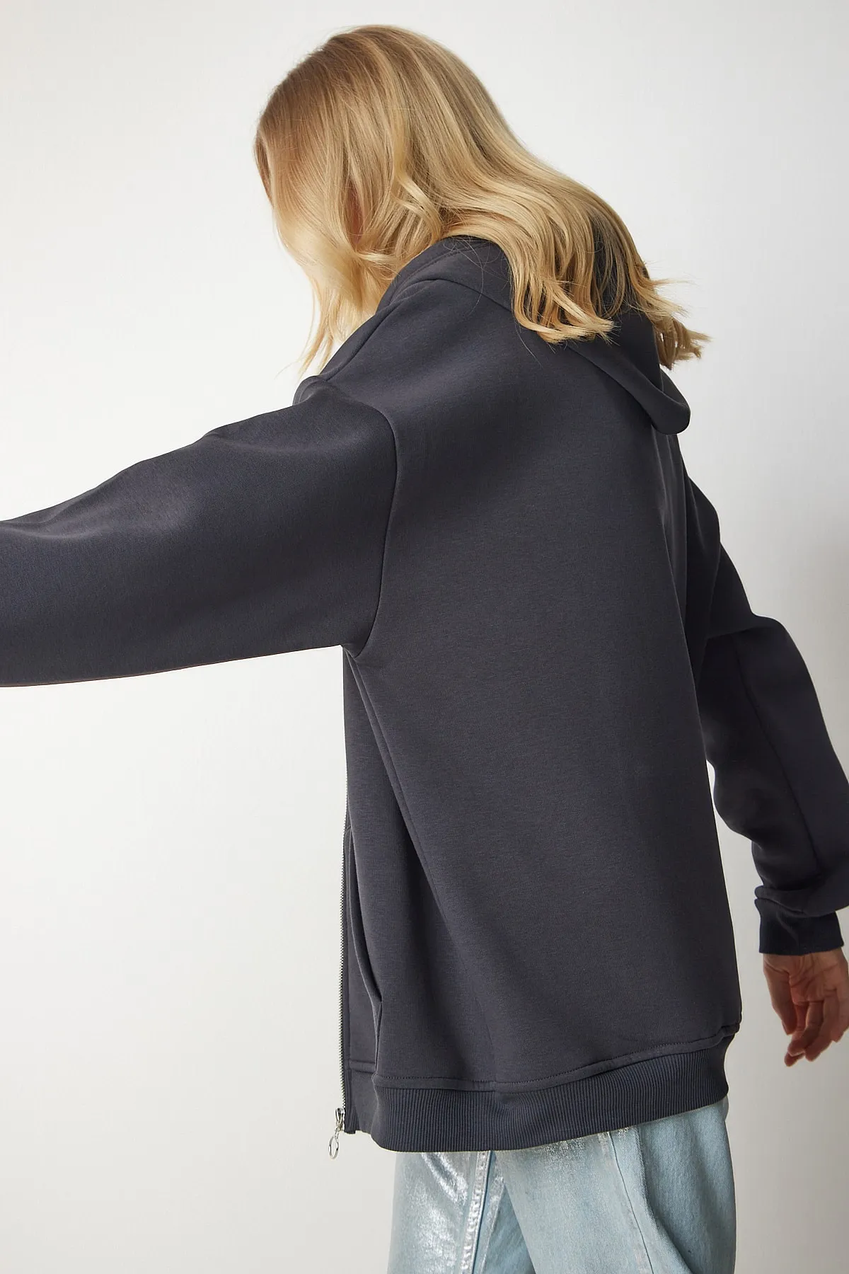 Happiness İstanbul  Sweatshirt - Grau - Oversized