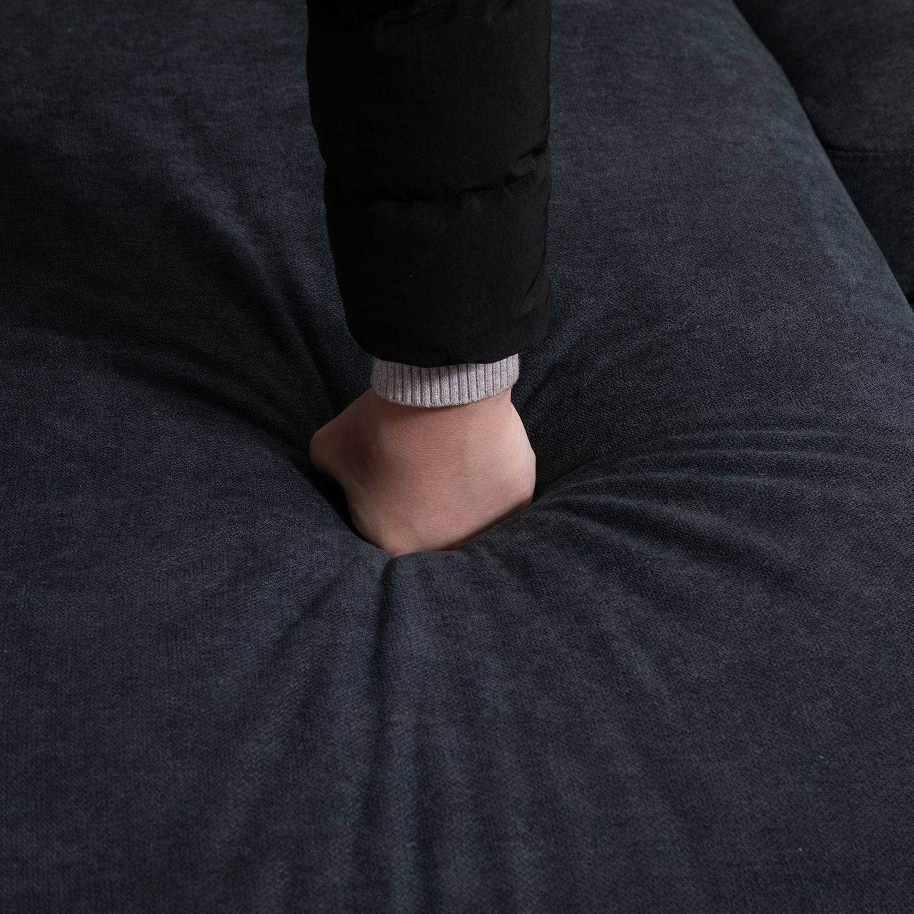 HOMCOM Ecksofa Couchgarnitur mit wendbarer Chaiselongue Dunkelgrau