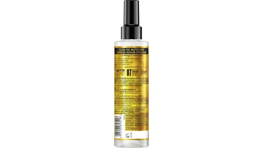 GLISS Express-Repair-Spülung Oil Nutritive 200 ml 200 ml