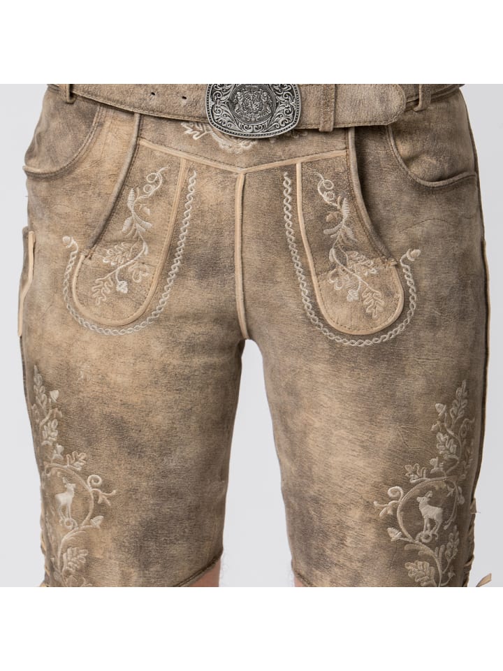 Stockerpoint Lederhose Girgl in braun günstig kaufen