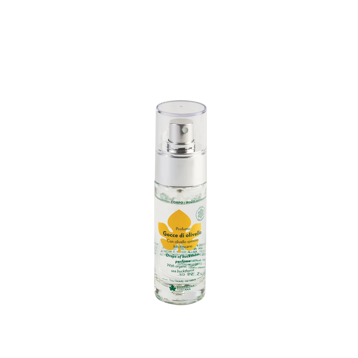 Telový parfum s rakytníkovými kvapkami - aromatická voda, unisex aromatická voda
