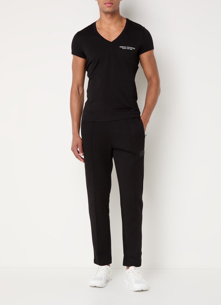 Armani Exchange T-krekls ar logotipu un elastīgu audumu