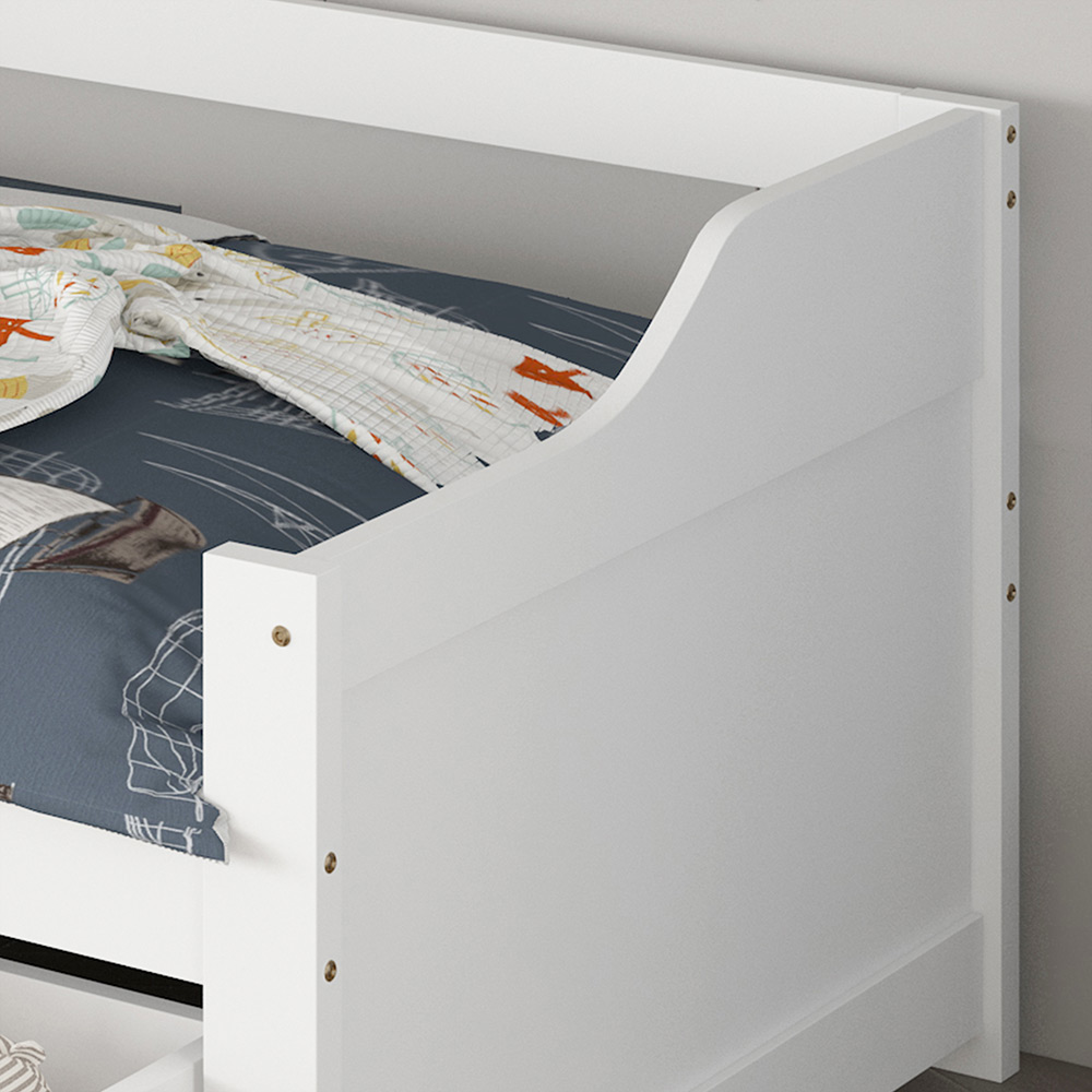 Home Deluxe HOME DELUXE-Kinderbett COSMOS mit Schubladen - 90 x 200 cm Weiß
