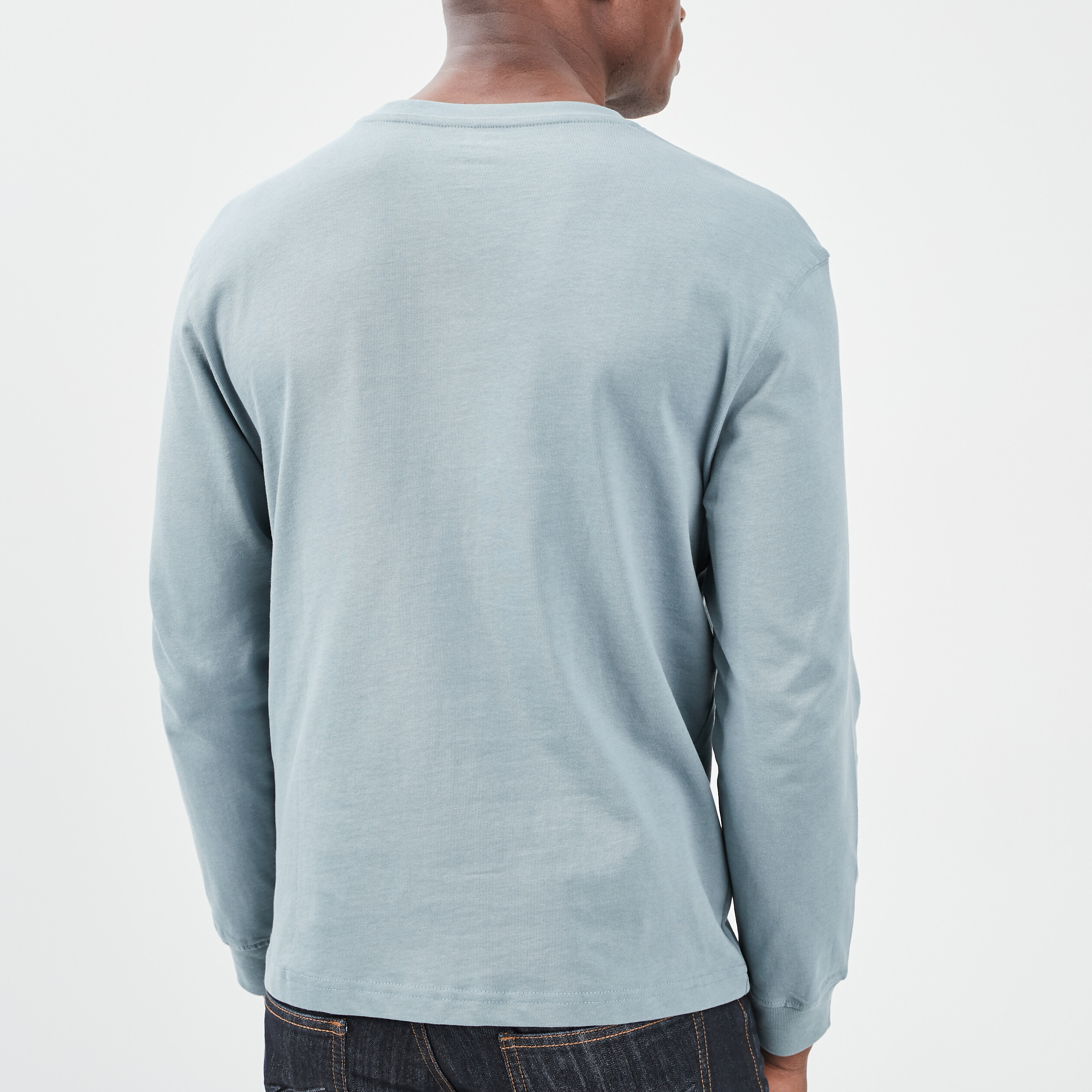 T-shirt manches longues vert clair homme | La Halle