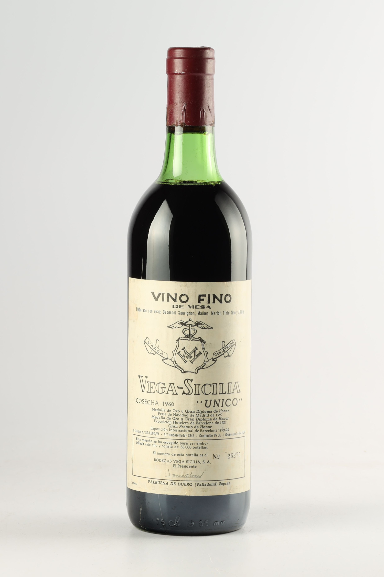 Vega Sicilia Unico 1960, Ribera del Duero