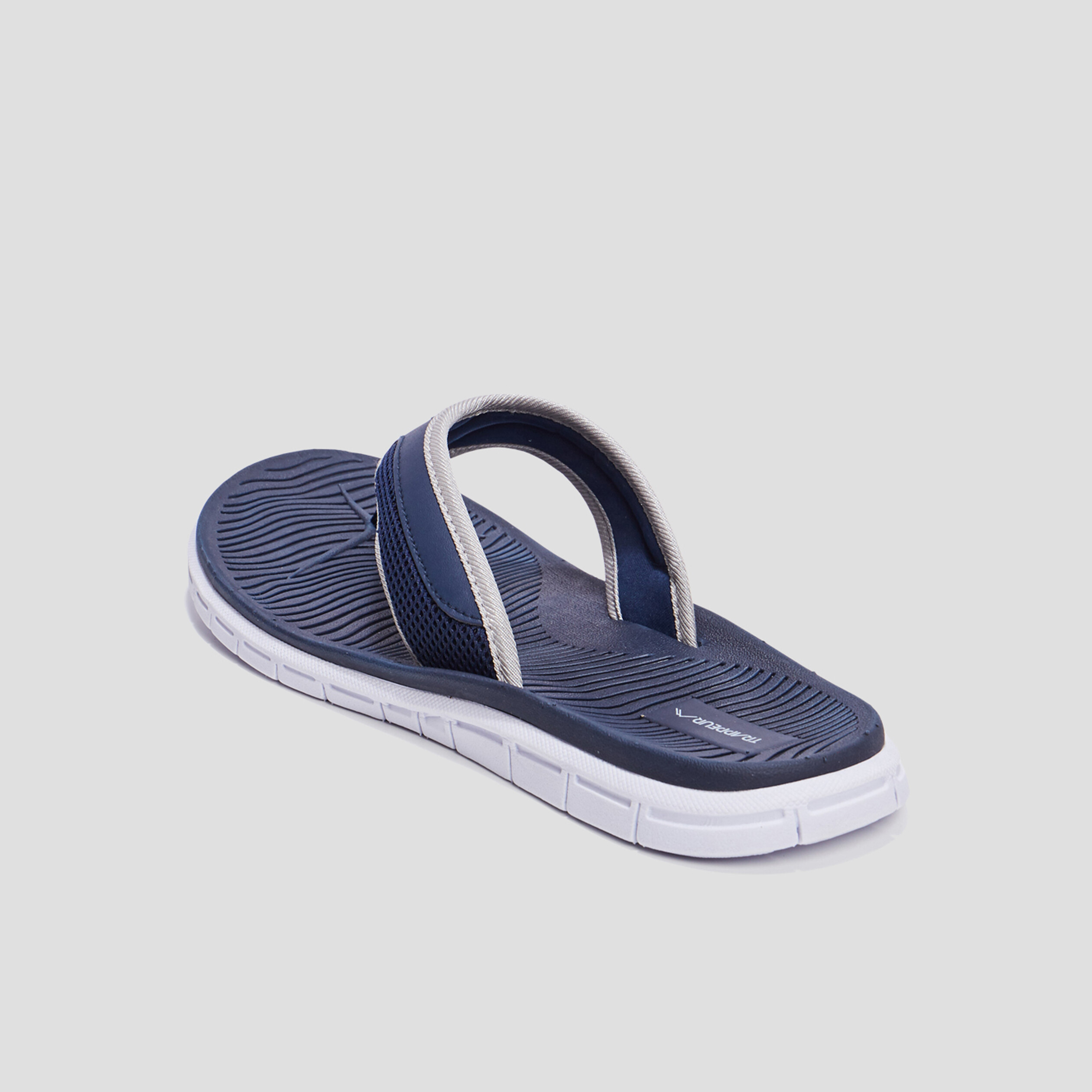 Tongs Trappeur bleu marine homme | La Halle