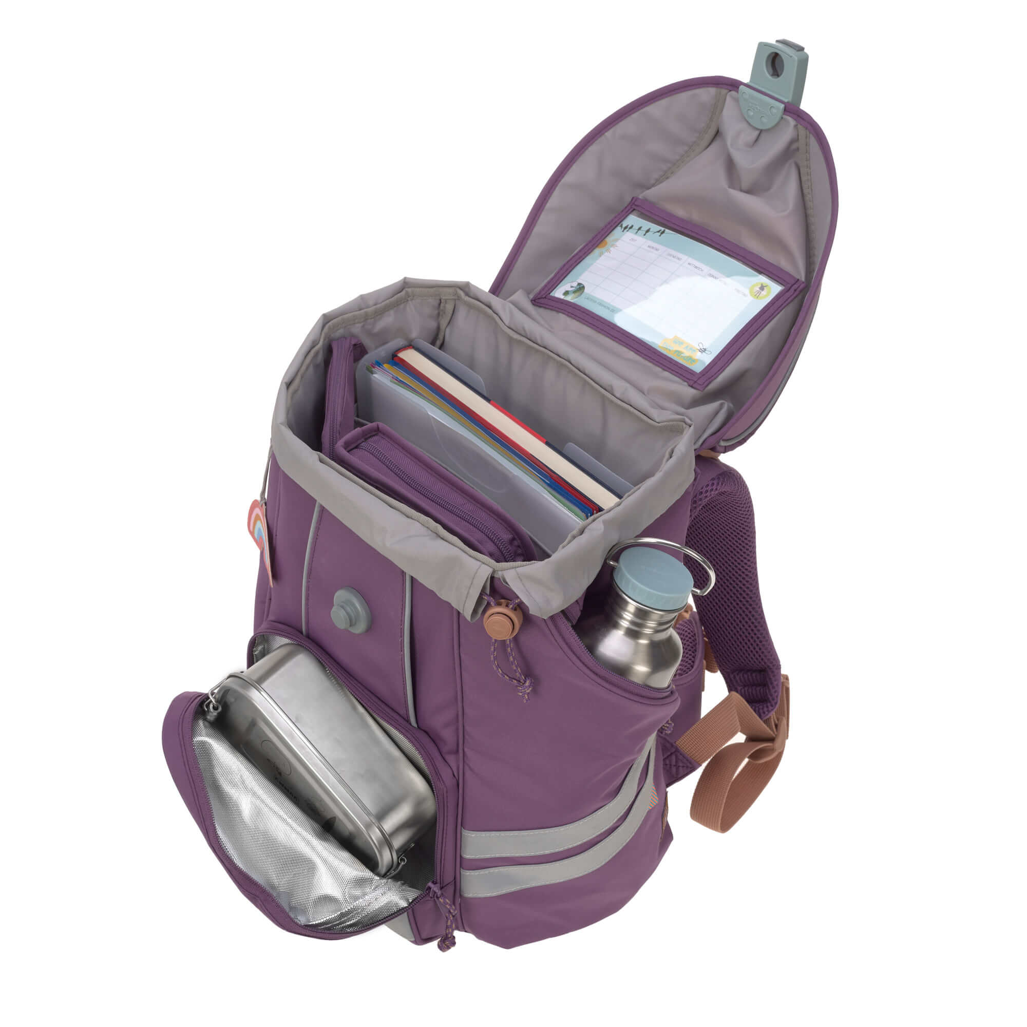 Schulranzen Set 7-teilig, Flexy Unique Purple