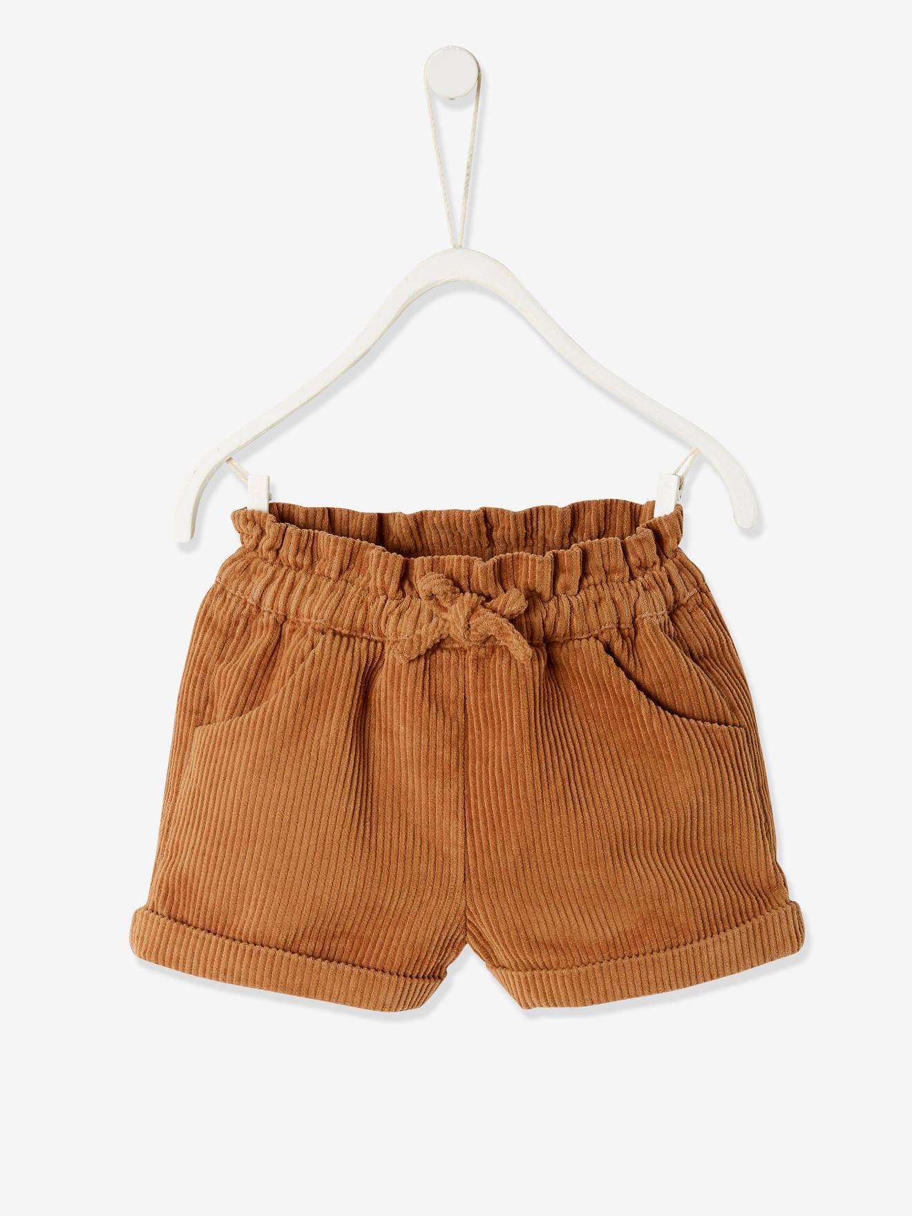 Vertbaudet Mädchen Baby Cord-Shorts - marine