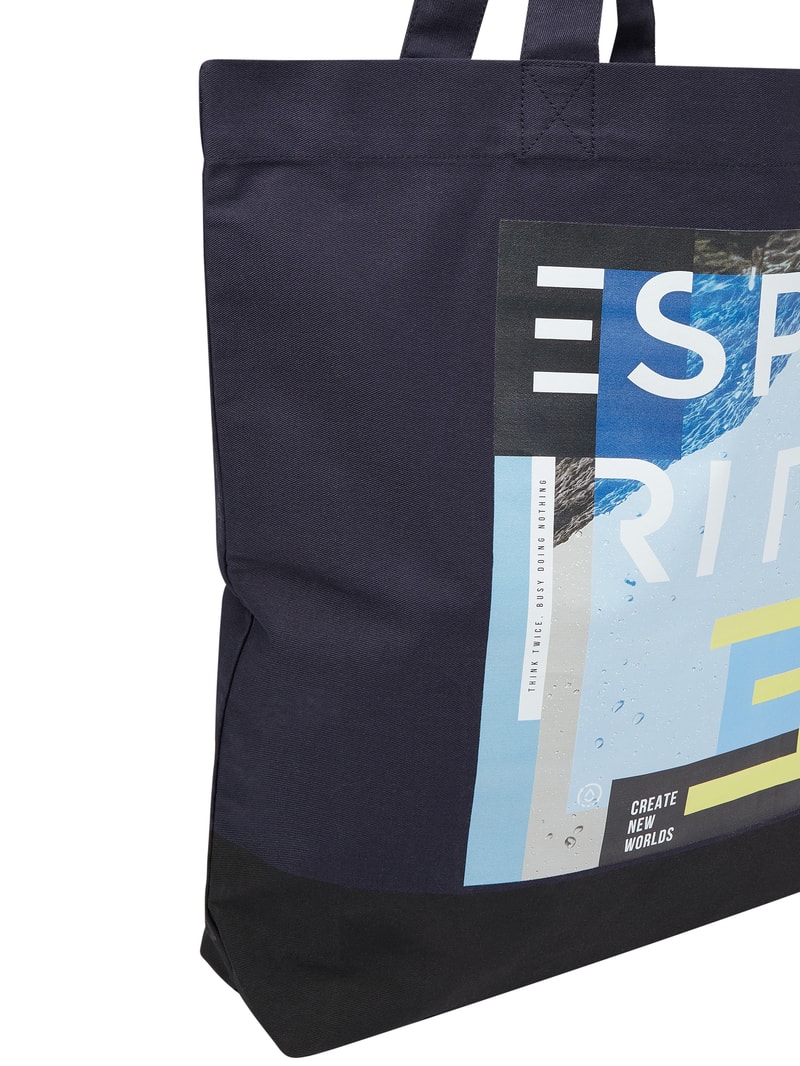 Tote Bag aus Baumwolle in blau