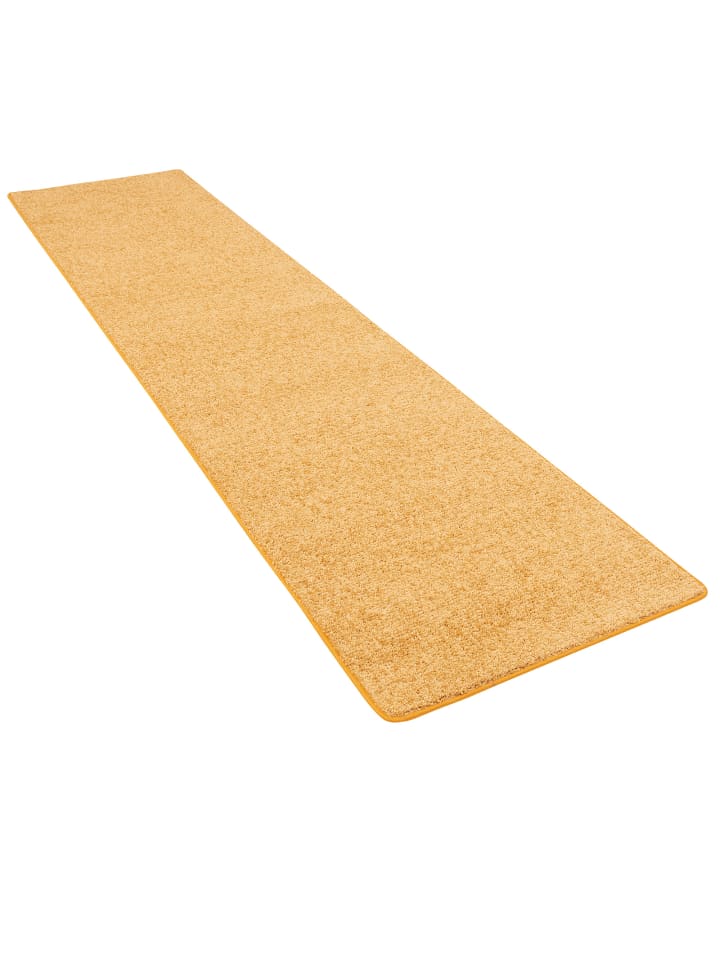 Snapstyle Hochflor Velours Teppich Läufer Mona in Curry Gelb günstig kaufen