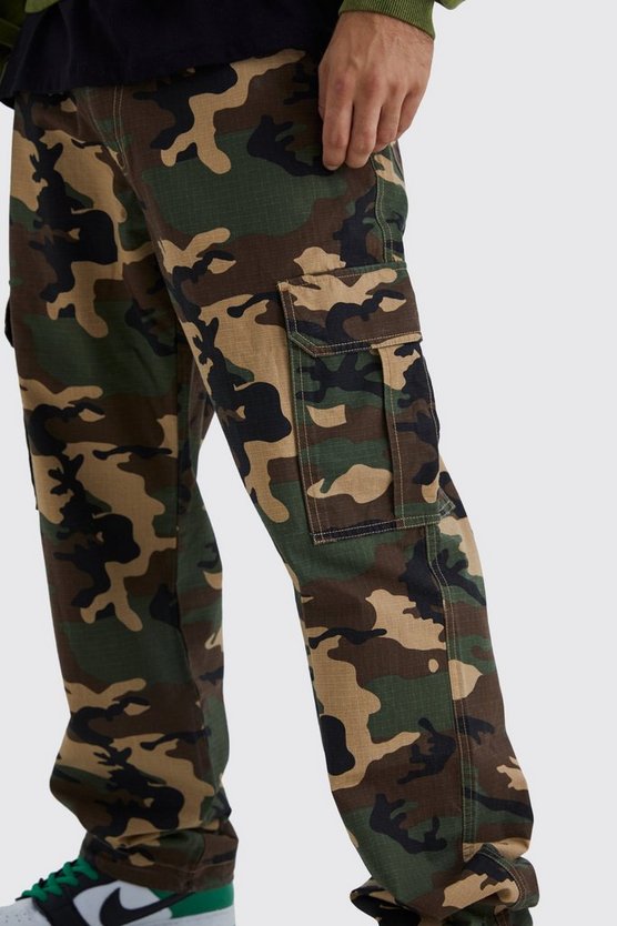 Lockere Camouflage Cargo-Hose