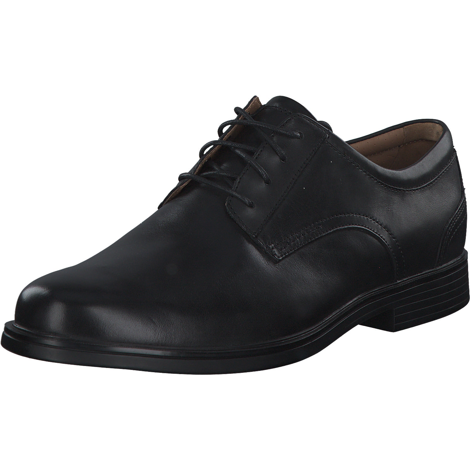 Clarks Un Aldric Lace 2613, Halbschuhe, Herren, BLACK LEATHER
