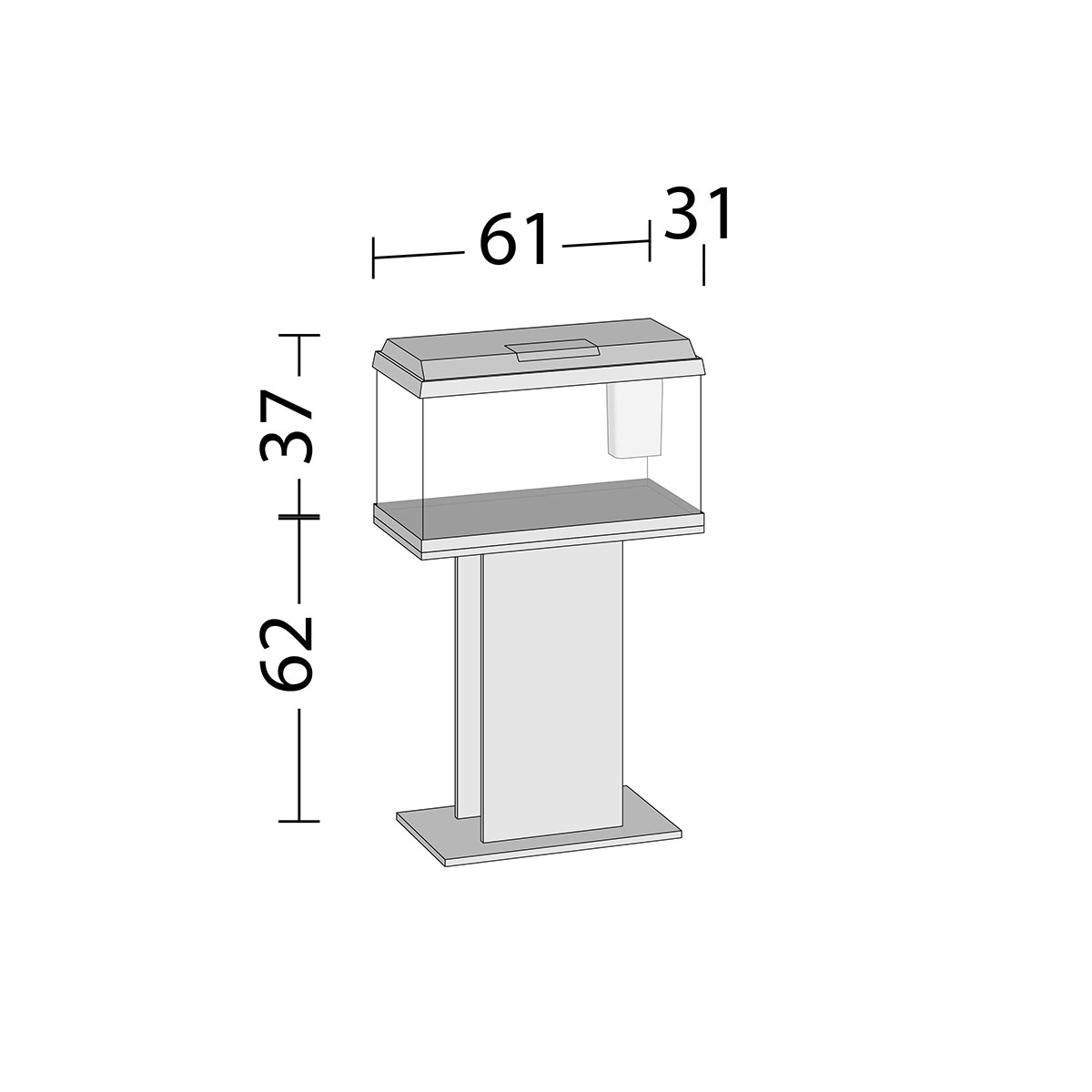 Juwel Aquarium Primo 60 schwarz günstig kaufen